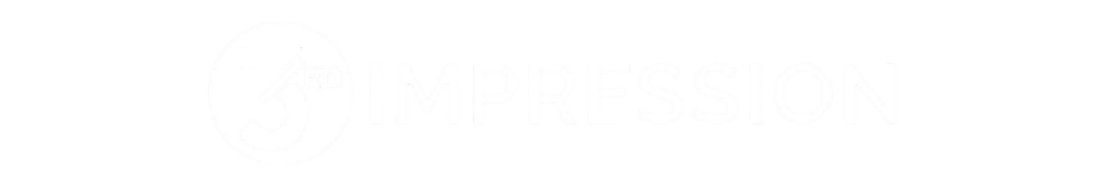 Logo with text '3rd IMPRESSION' in black and white.