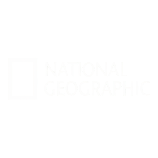 National Geographic logo with white text and emblem on a black background.