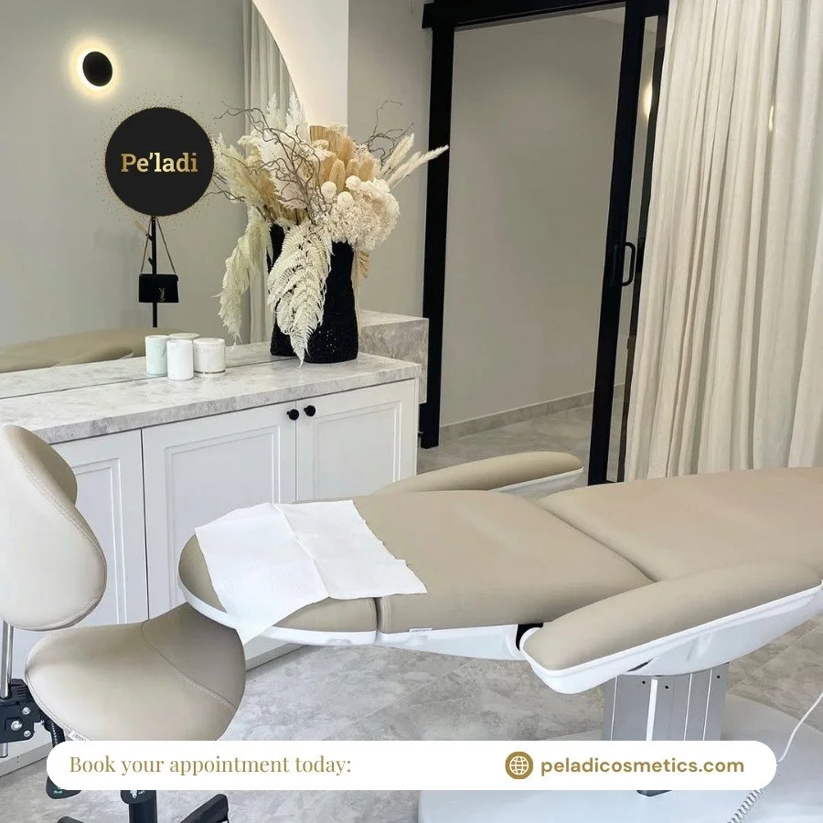 At Peladi Cosmetics, every detail is designed to exude elegance and serenity. 🖤
From the gentle glow of our lighting to the tranquil atmosphere, we&rsquo;ve created a space where you can unwind, rejuvenate, and rediscover your confidence.
💻 Skip th