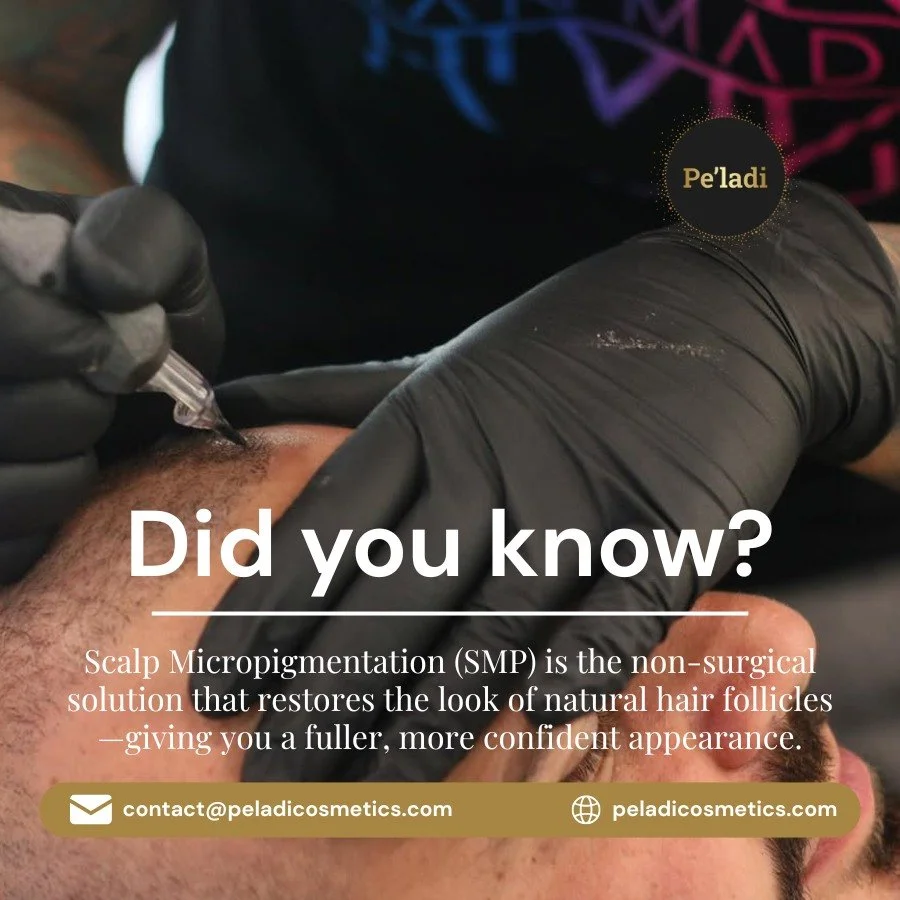 Thinning hair? Receding hairline? Scalp Micropigmentation (SMP) is the non-surgical solution that restores the look of natural hair follicles&mdash;giving you a fuller, more confident appearance.

With over 20 years of experience in cosmetic tattooin