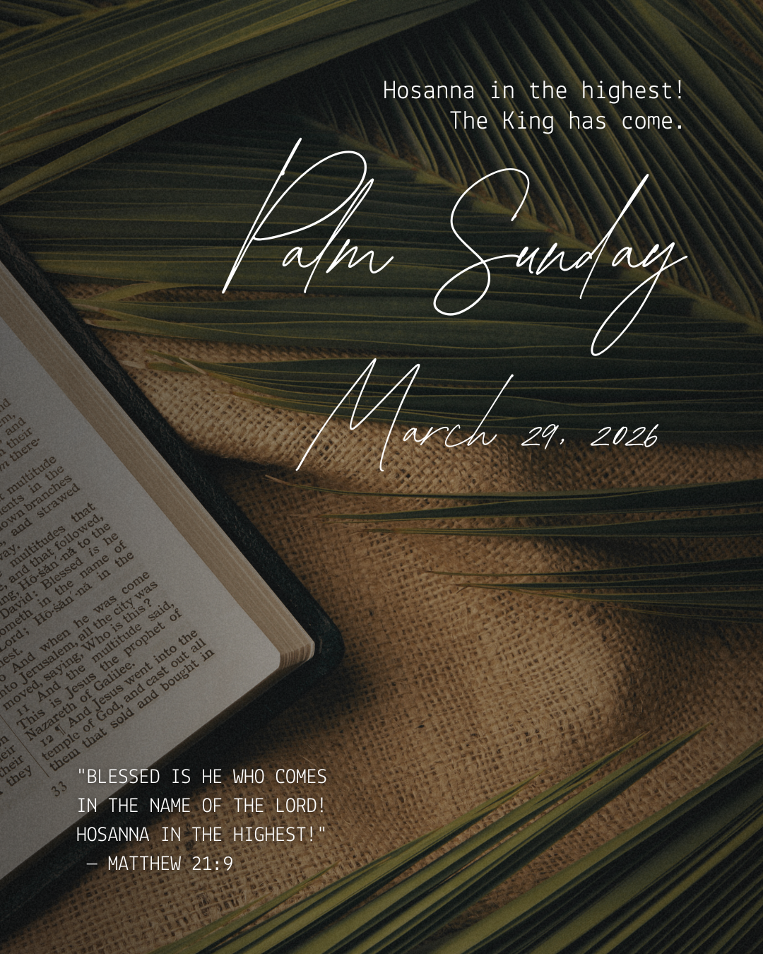 PALM SUNDAY