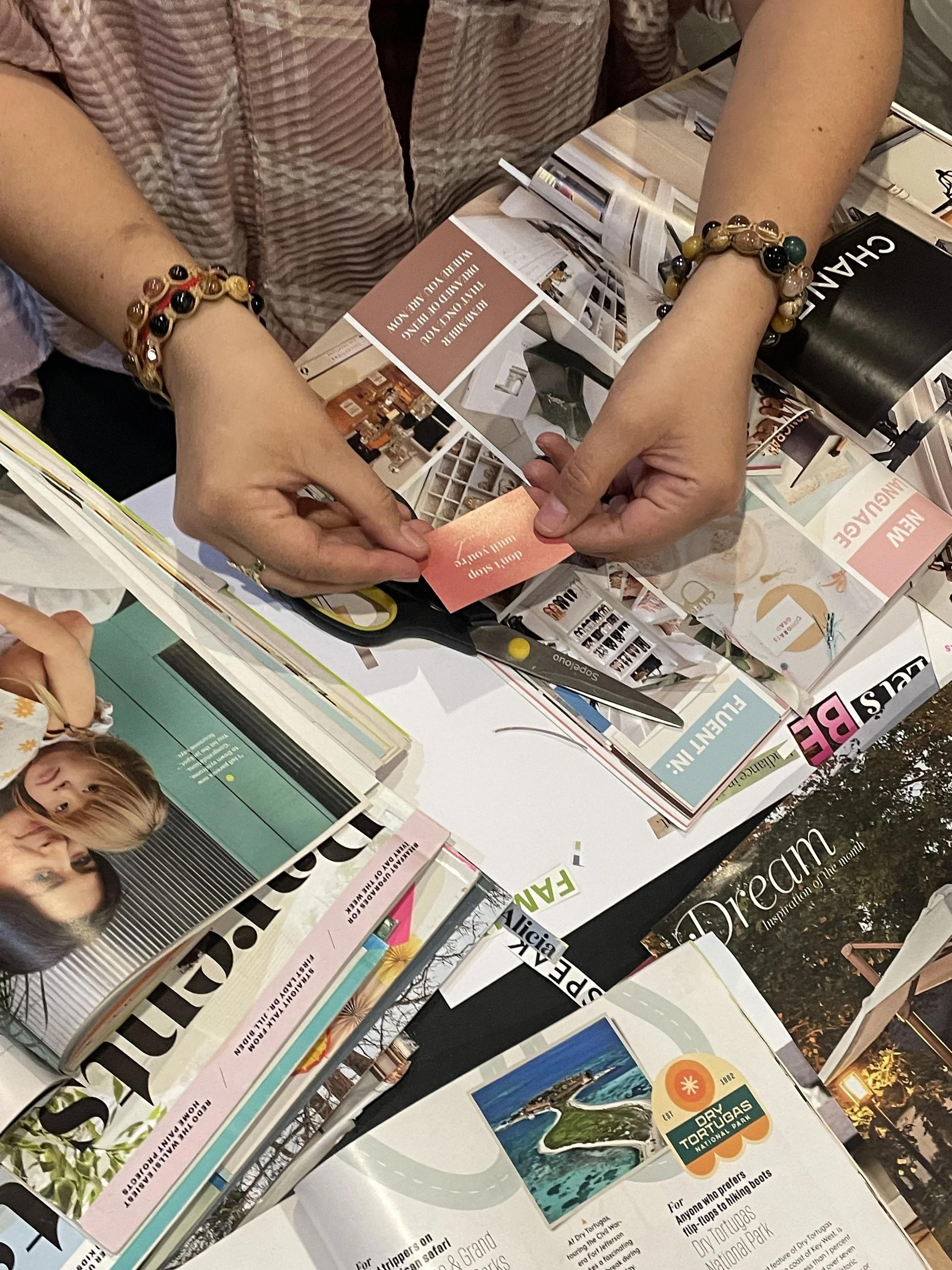 Word of the Year: Vision Board + Custom Necklace Experience