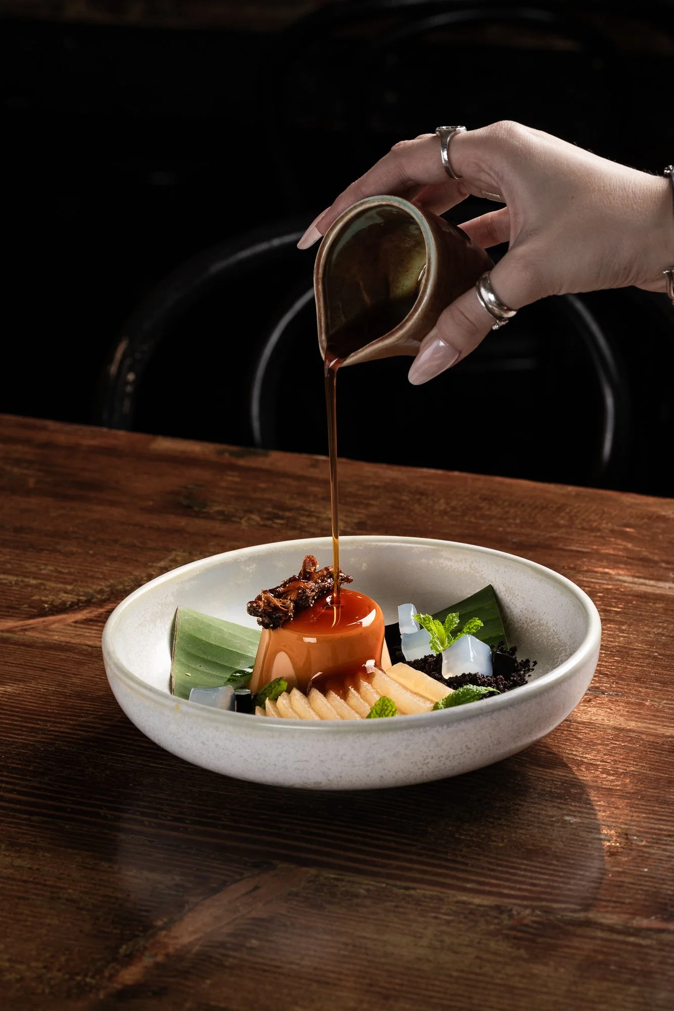 Flan dessert Melbourne Restaurant Night out in Melbourne