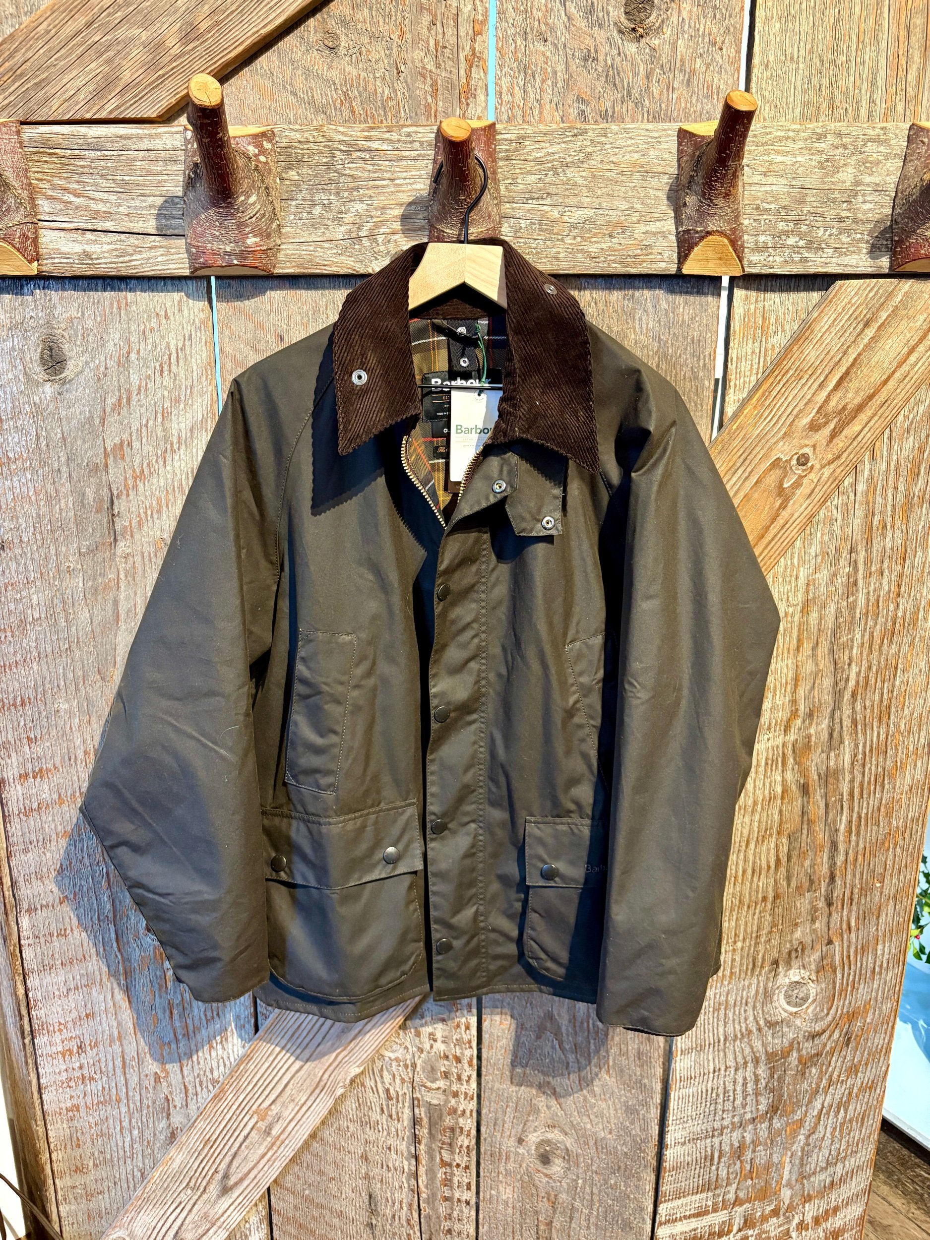 Barbour Men's Bedale Waxed Jacket - Olive