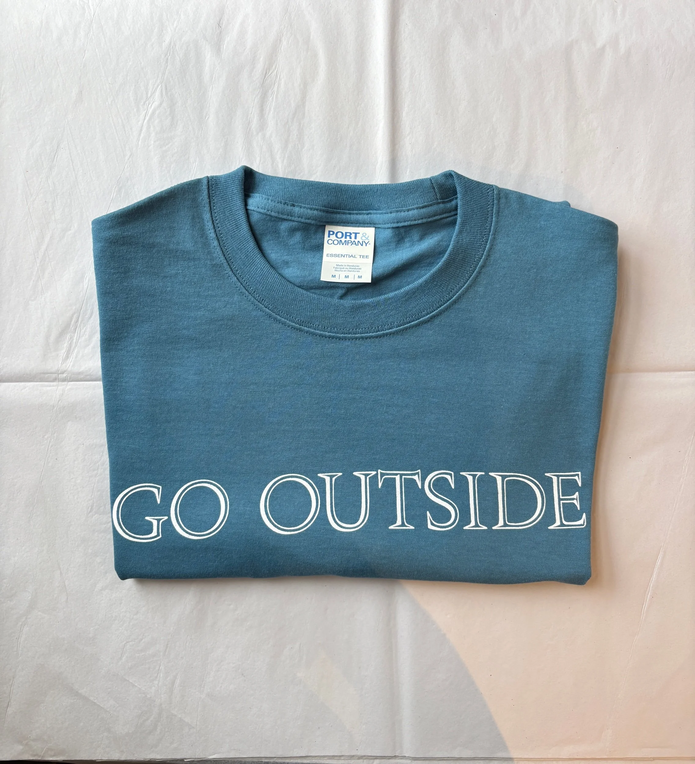 GO OUTSIDE Classic Cotton T-Shirt - Short Sleeve