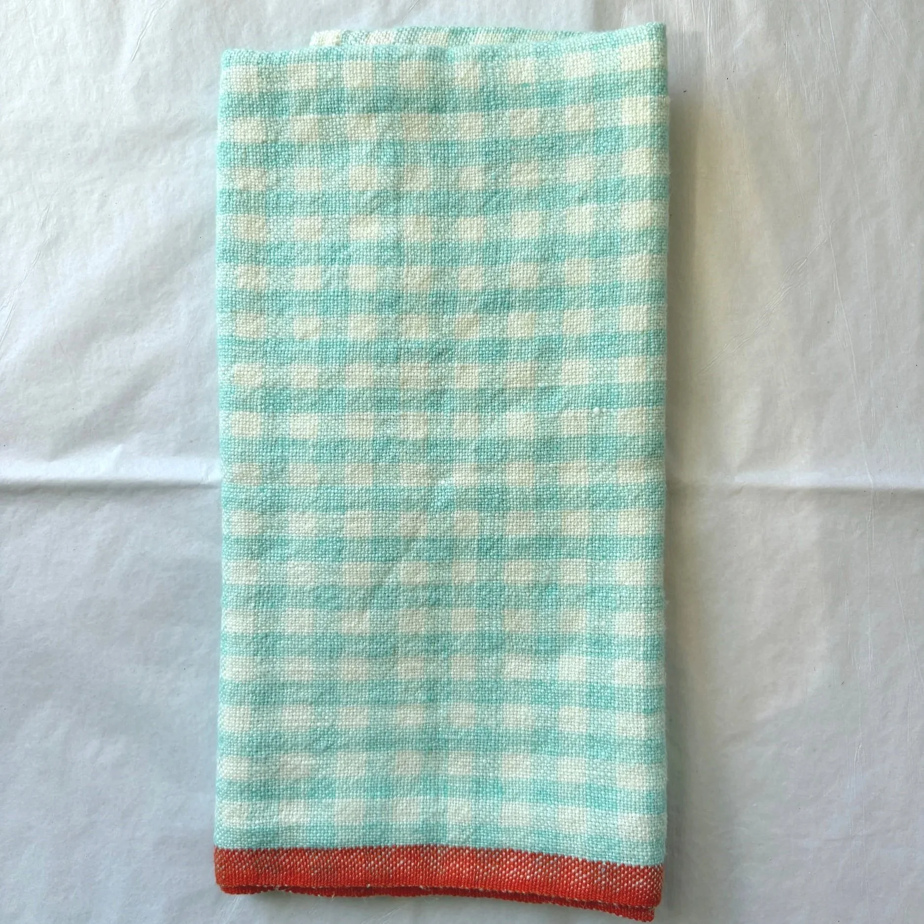 Gingham Linen Tea Towel