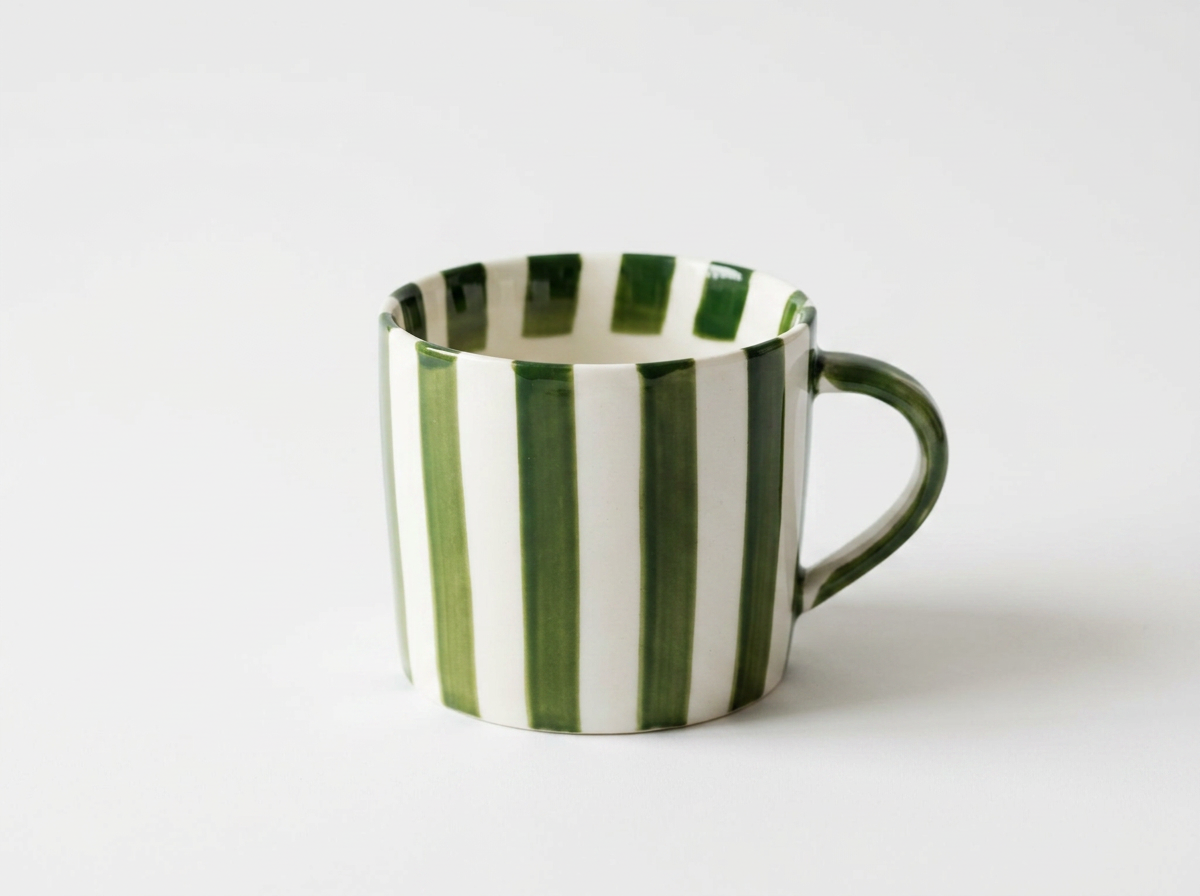 Striped Mug - Green