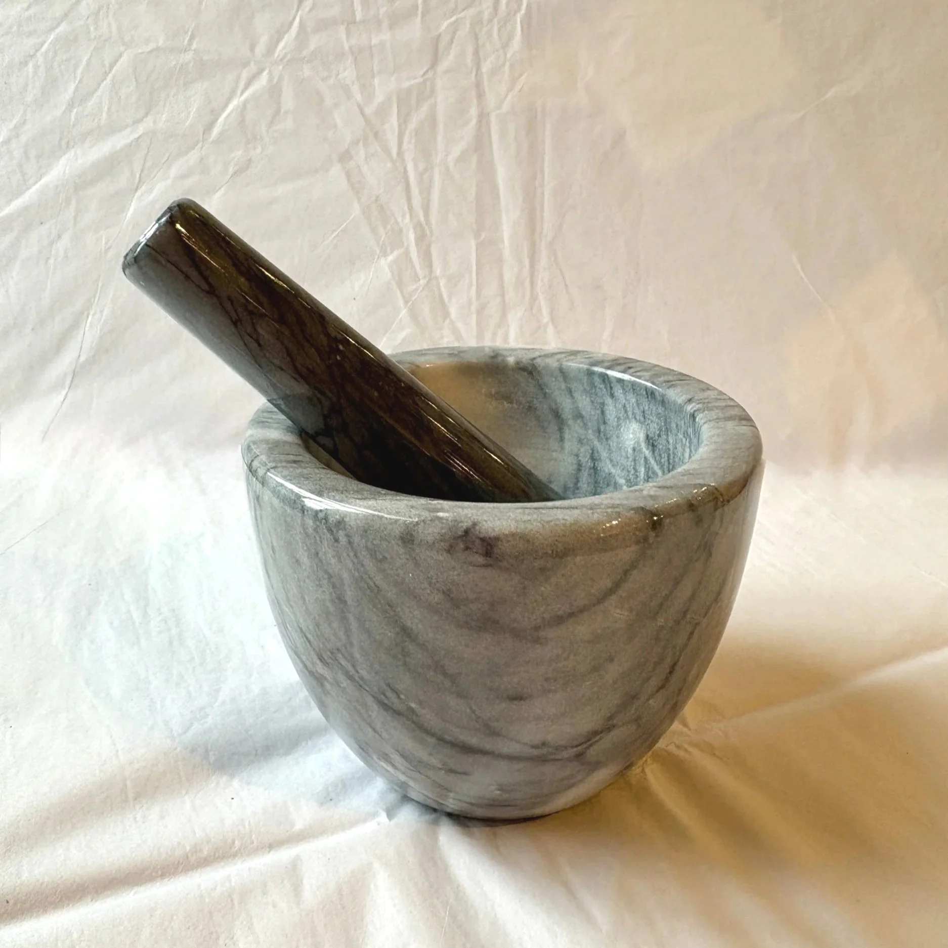 Marble Mortar & Pestle