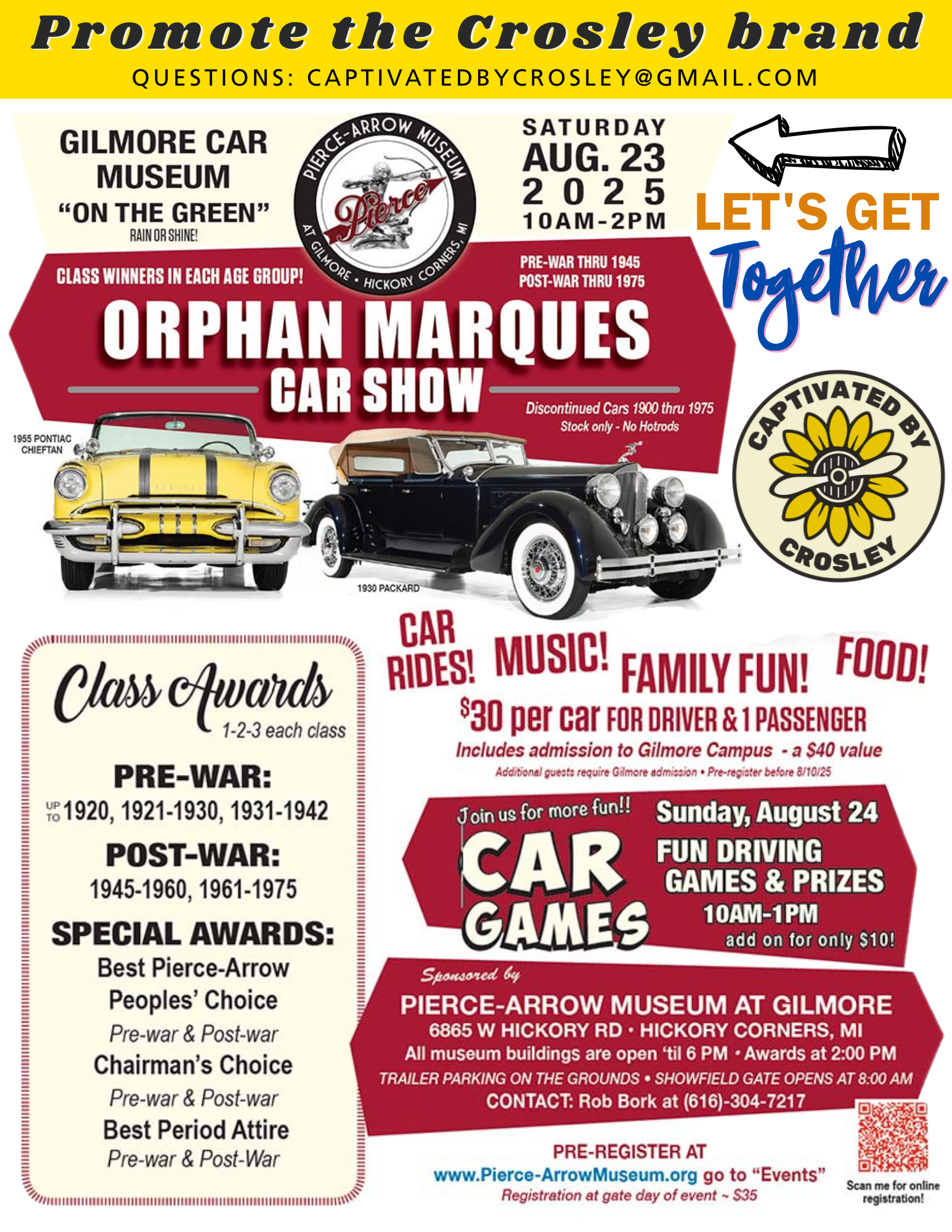 Gilmore Orphan Car Show with Captivated + CCOC!