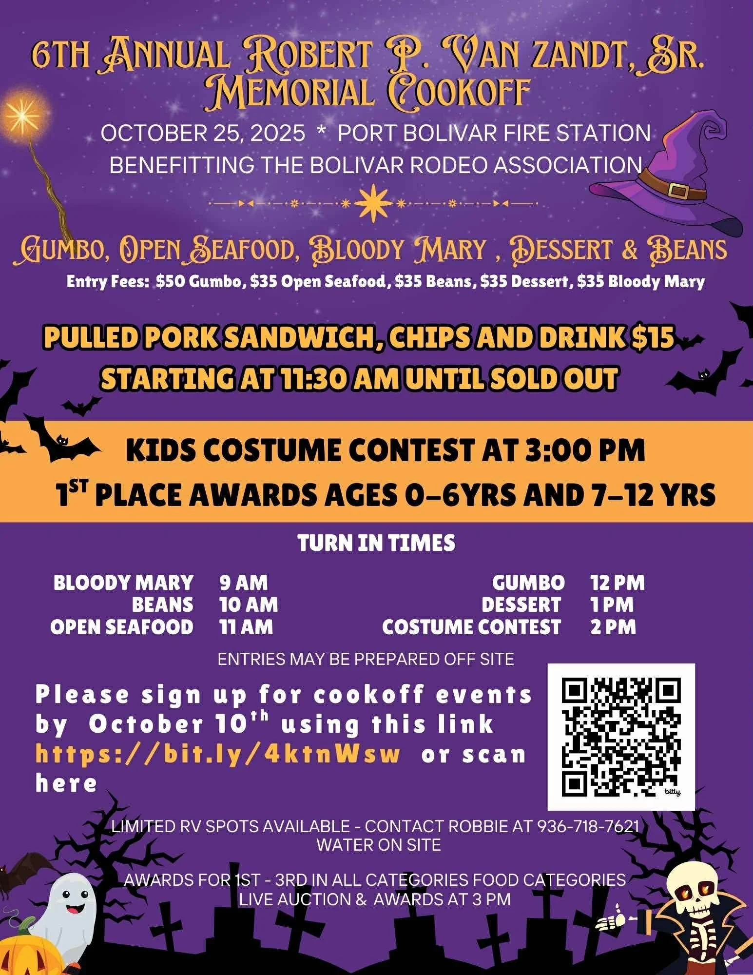 6th Annual Robert P. Van Zandt Sr. Memorial Cookoff