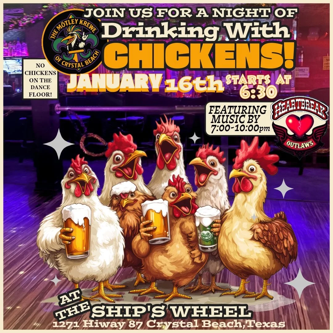 Drinking with chickens