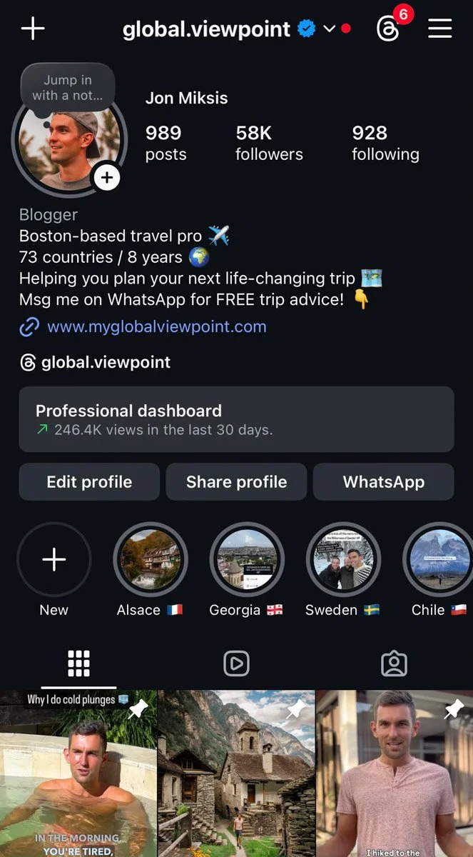 My Instagram video screenshot