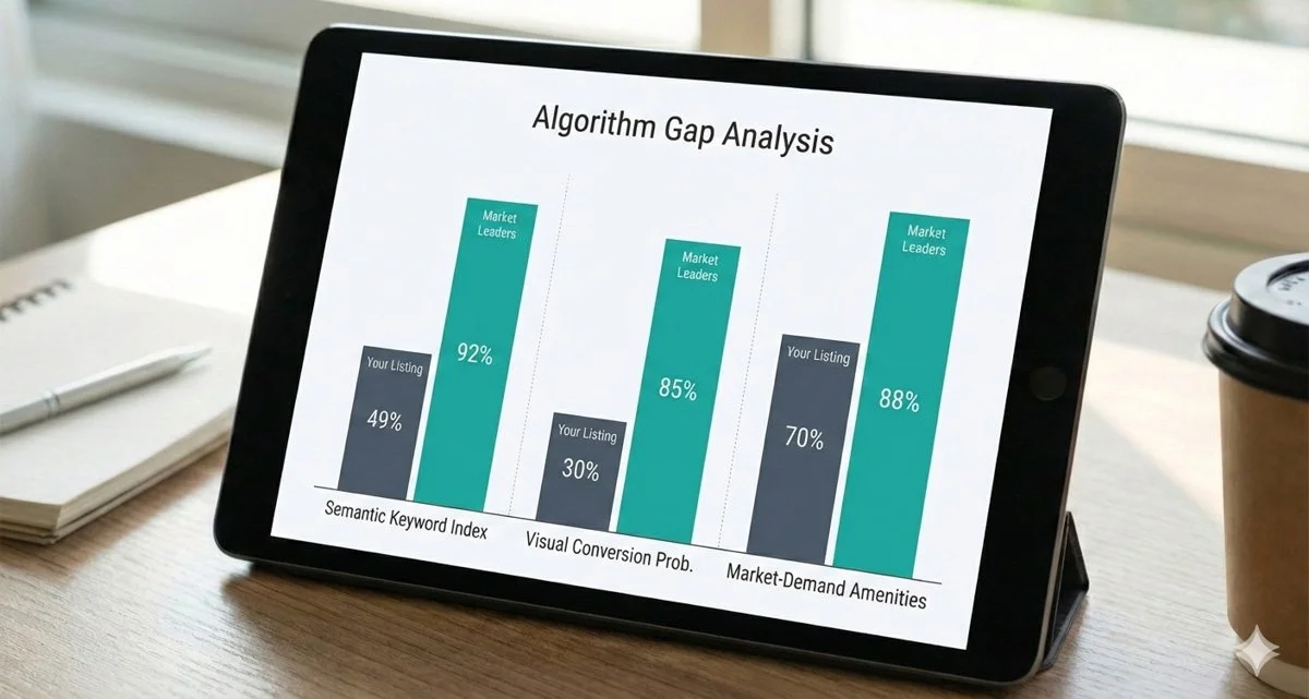 My gap analysis comparing different Airbnb properties
