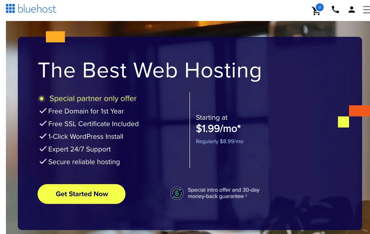 My special Bluehost deal available to my readers in 2026