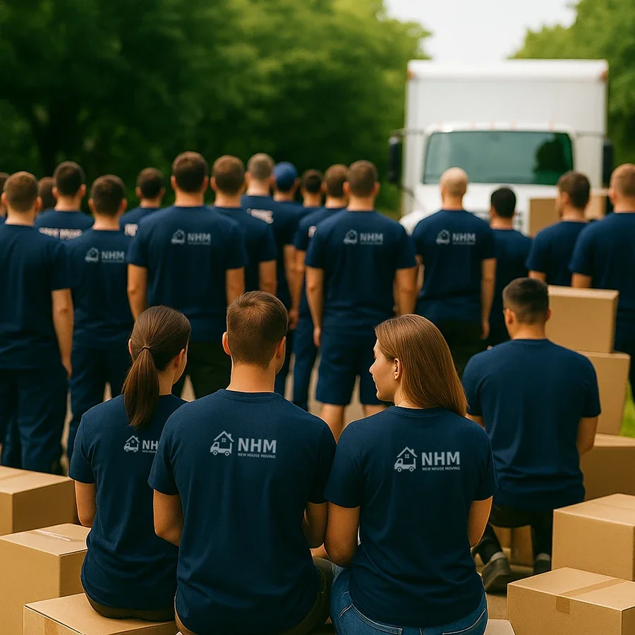 New House Moving team members standing together, representing a professional Toronto moving company.