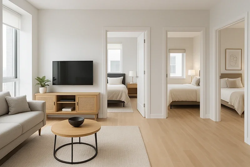 Modern two-bedroom condo in Toronto, ideal for affordable moving services by New House Moving.