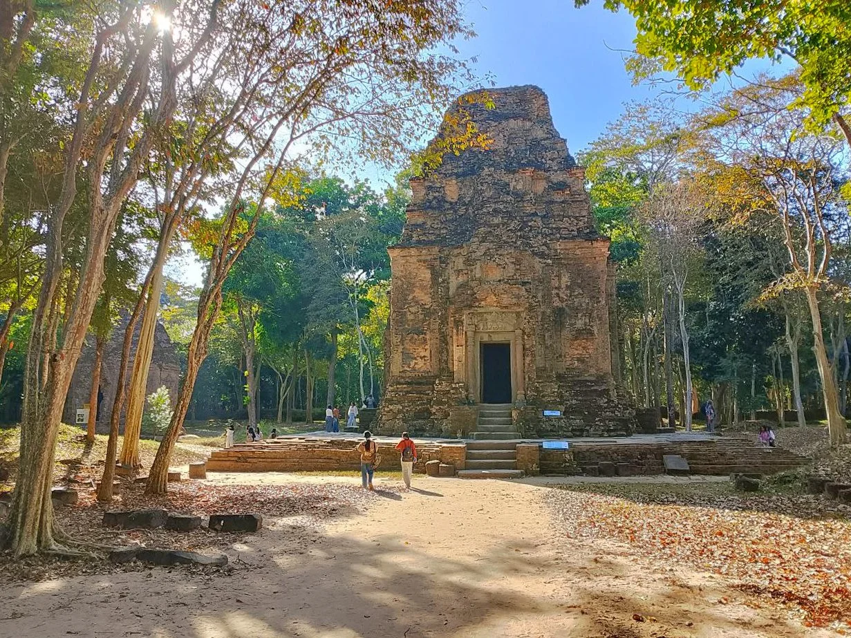Image of Prei kuk prasat temple in the nature near Kampong Thom in Cambodia