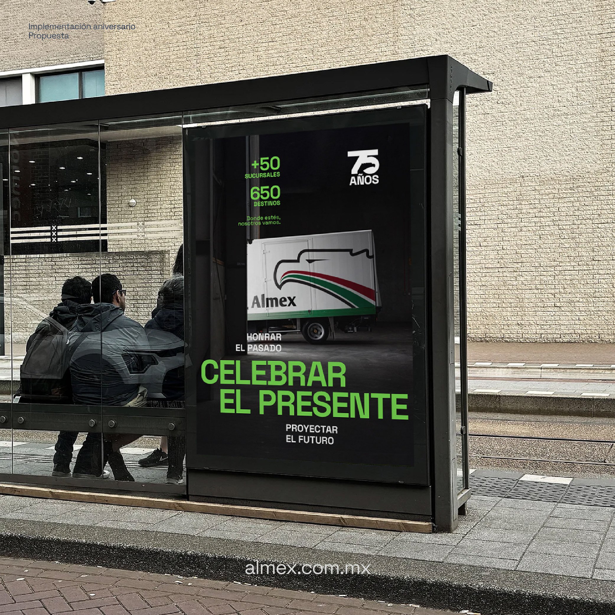 Mupi - 75aniversario Almex - FNMNS
