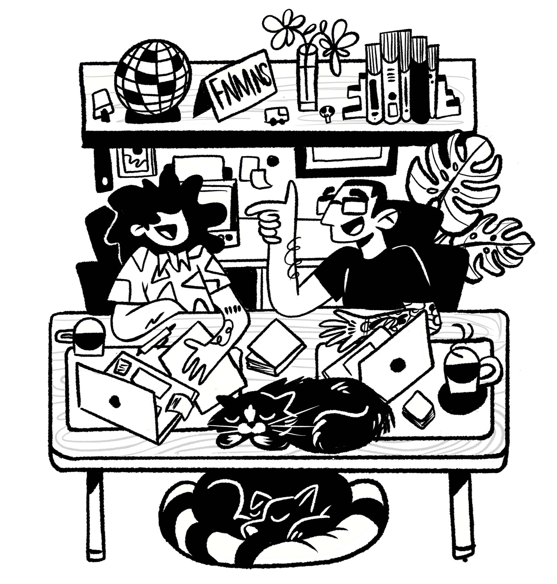 Creative team illustration FNMNS