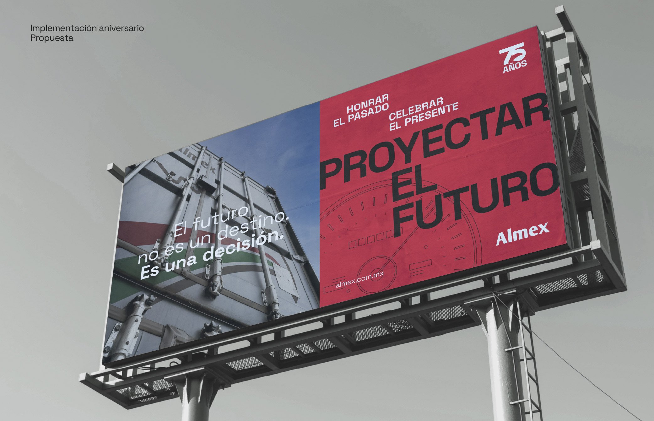 billboard 75aniversario Almex - FNMNS