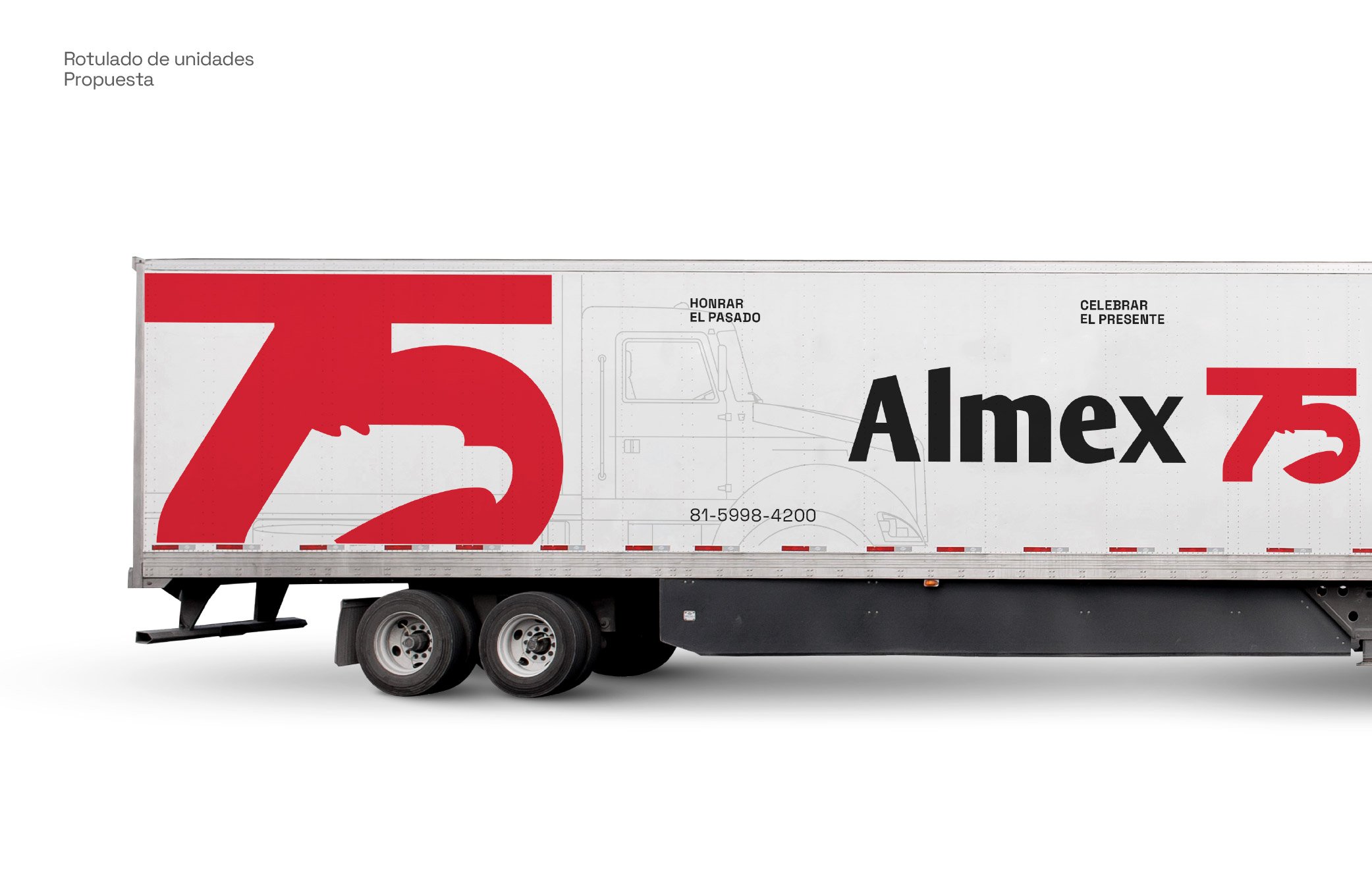 Camion branding - 75aniversario Almex - FNMNS