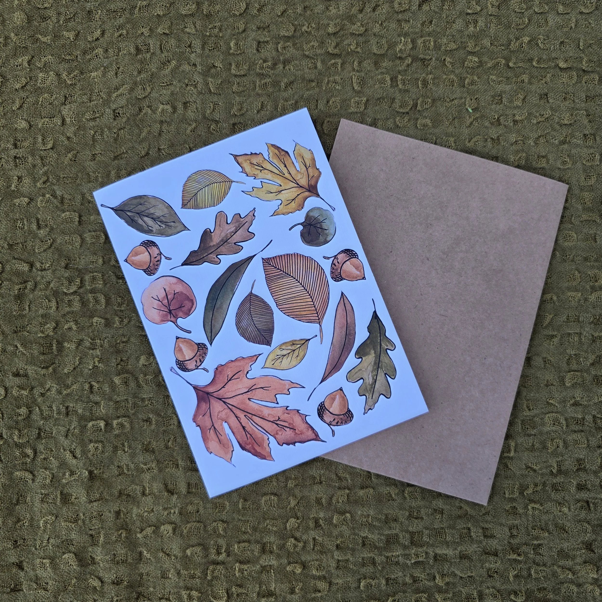 "Falling Leaves" Greeting Card