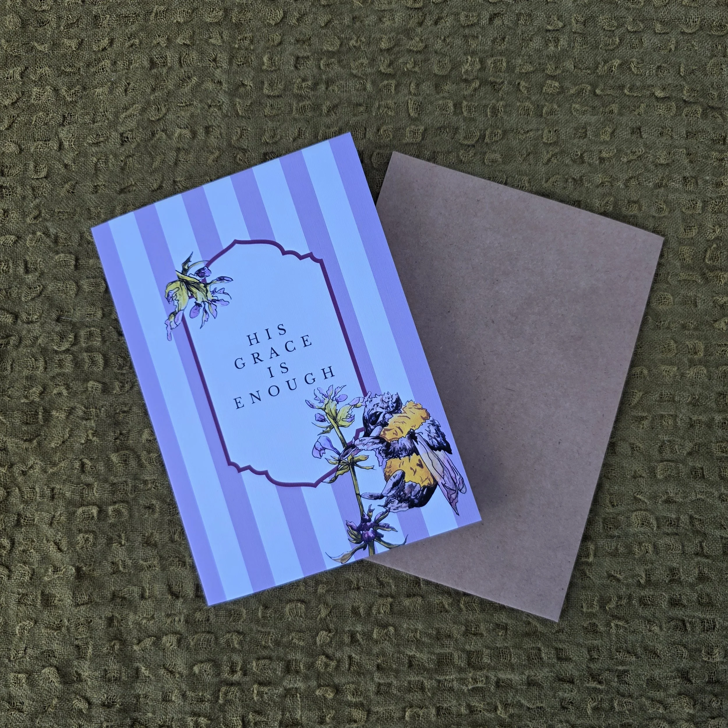 "His Grace Is Enough" Greeting Card
