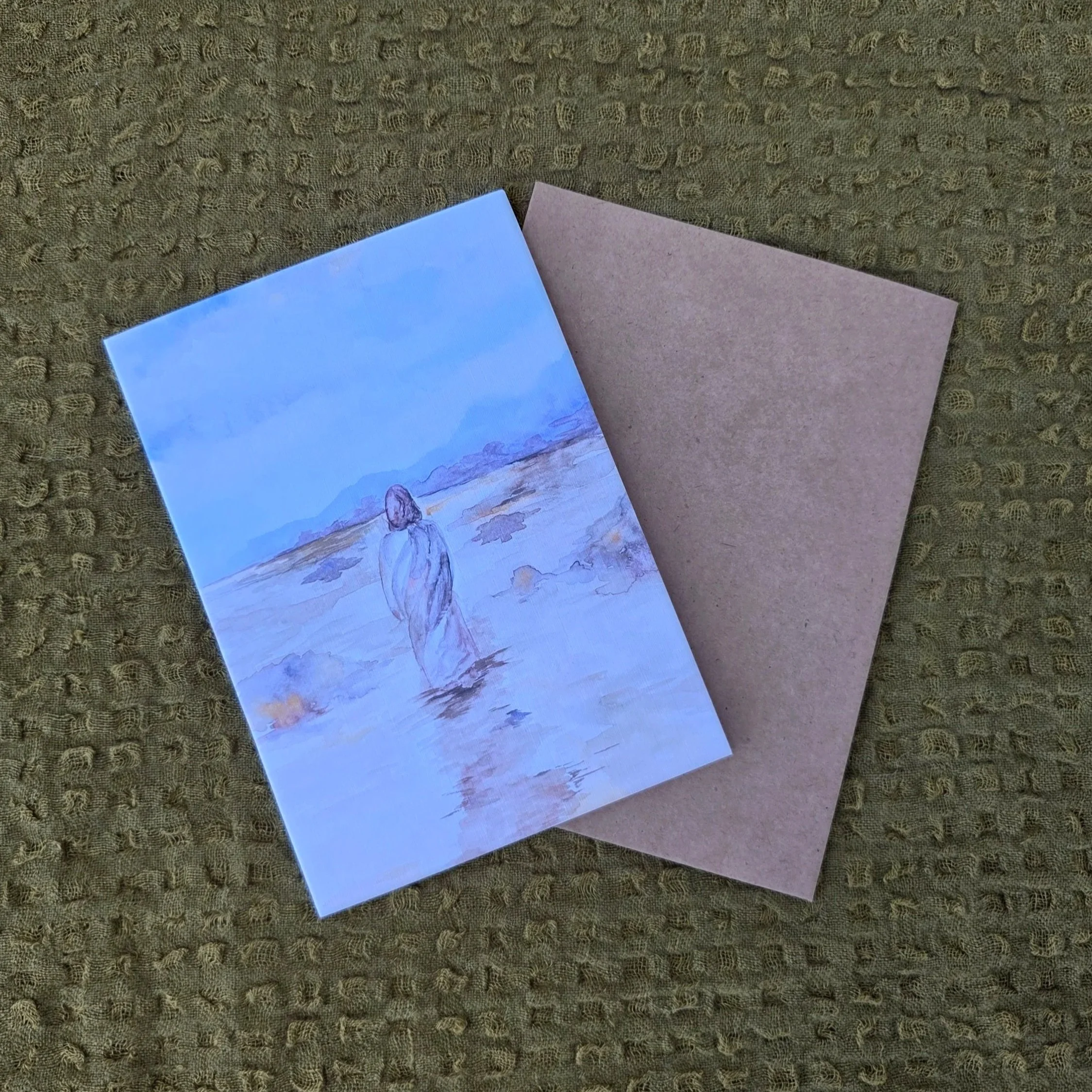 "Jesus led me" Greeting Card