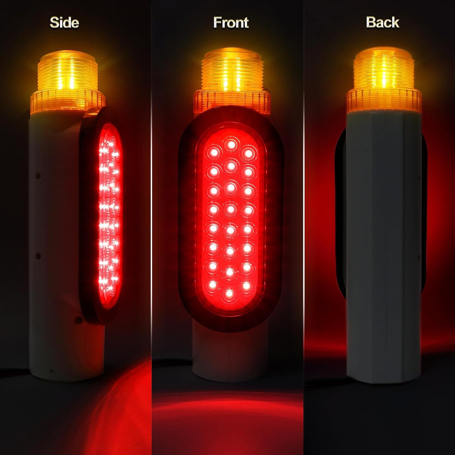 Boat Trailer Guide Lights 2025 Upgrade Post Pipe Tail for Turn Signal Brake Marker IP67 (Shipping & Pickup)