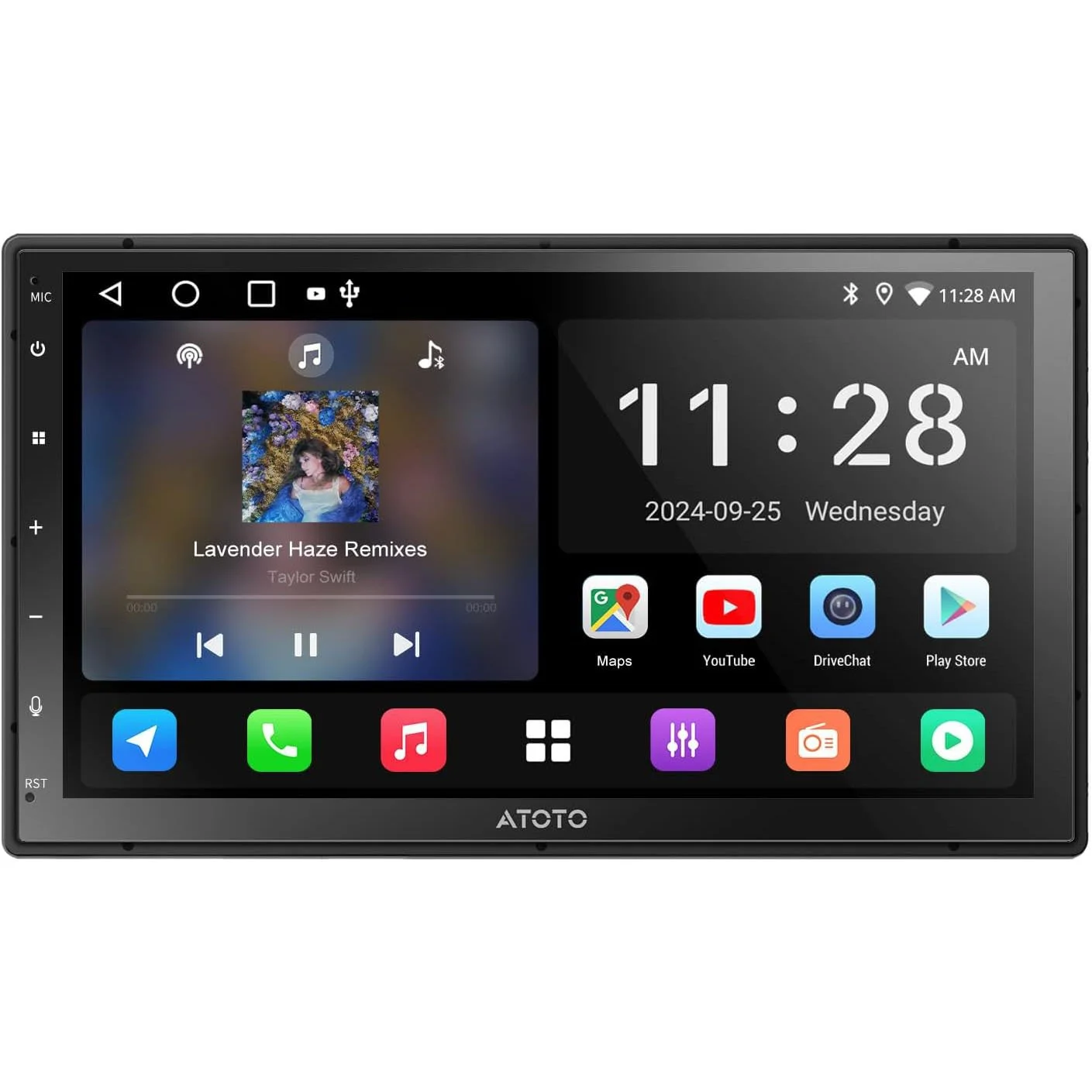 7" Touchscreen Double-DIN Car Stereo, Wireless CarPlay & Wireless Android Auto - GPS Navigation (Shipping & Pickup)