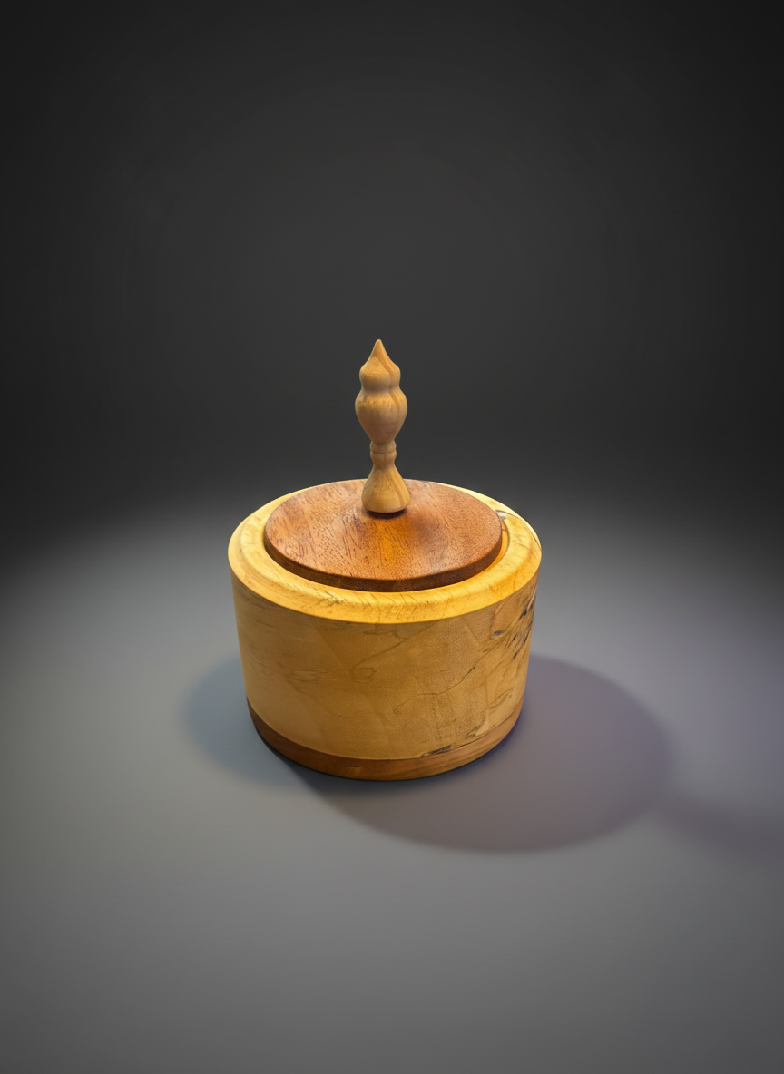 Handcrafted Wooden Salt Cellar -03