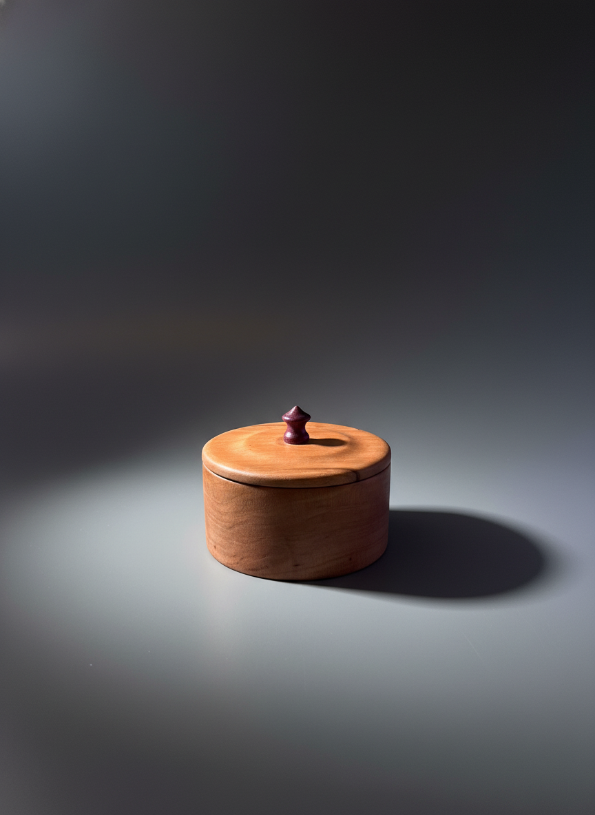 Small Ornate Hand-Carved Jewelry Box - 6" -04