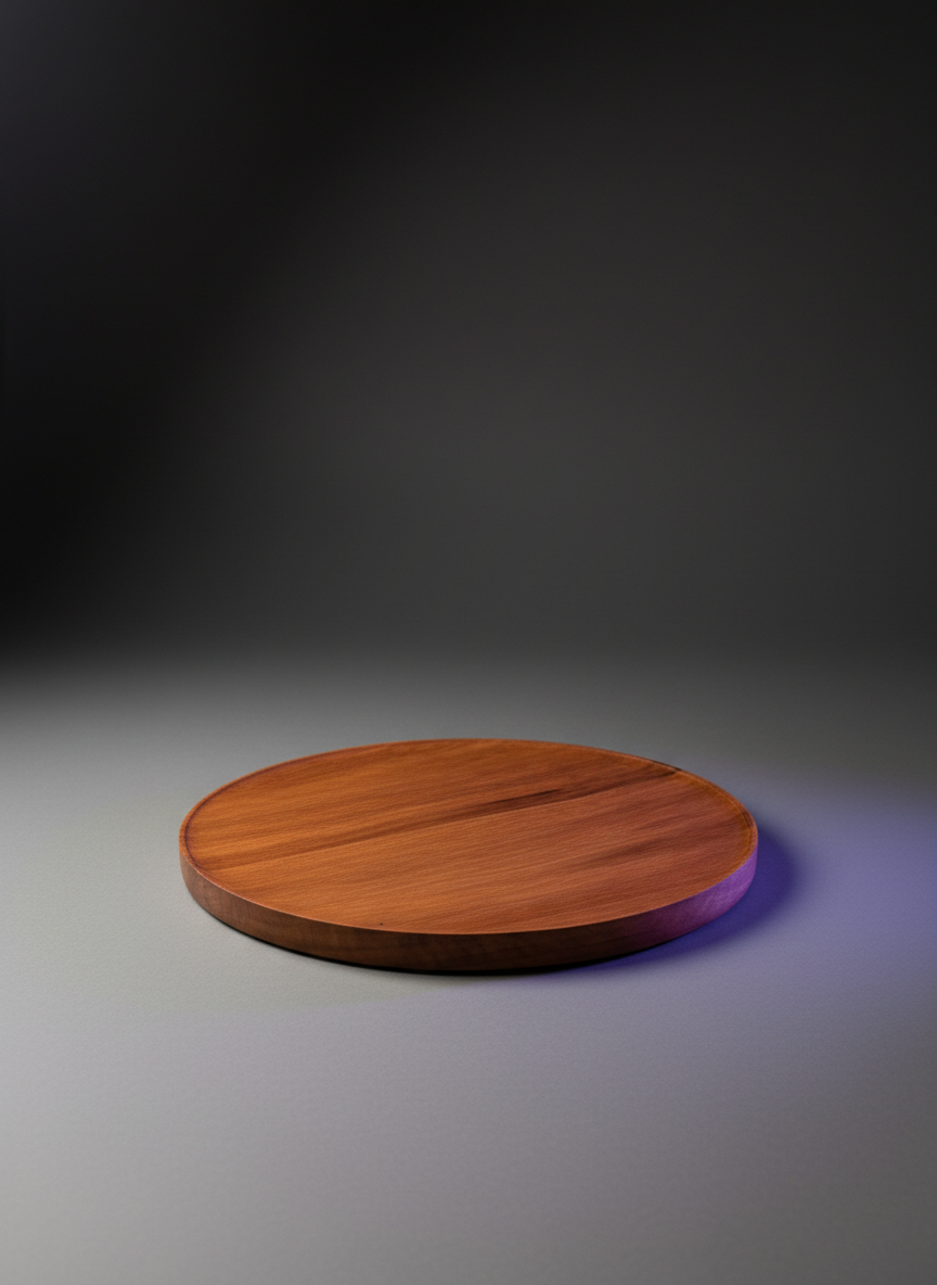 12" Mahogany Wood Platter