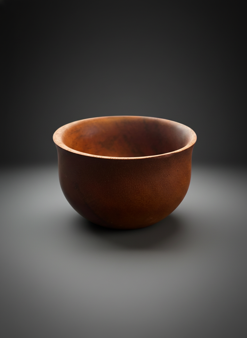 Handcrafted Small Mahogany Bowl