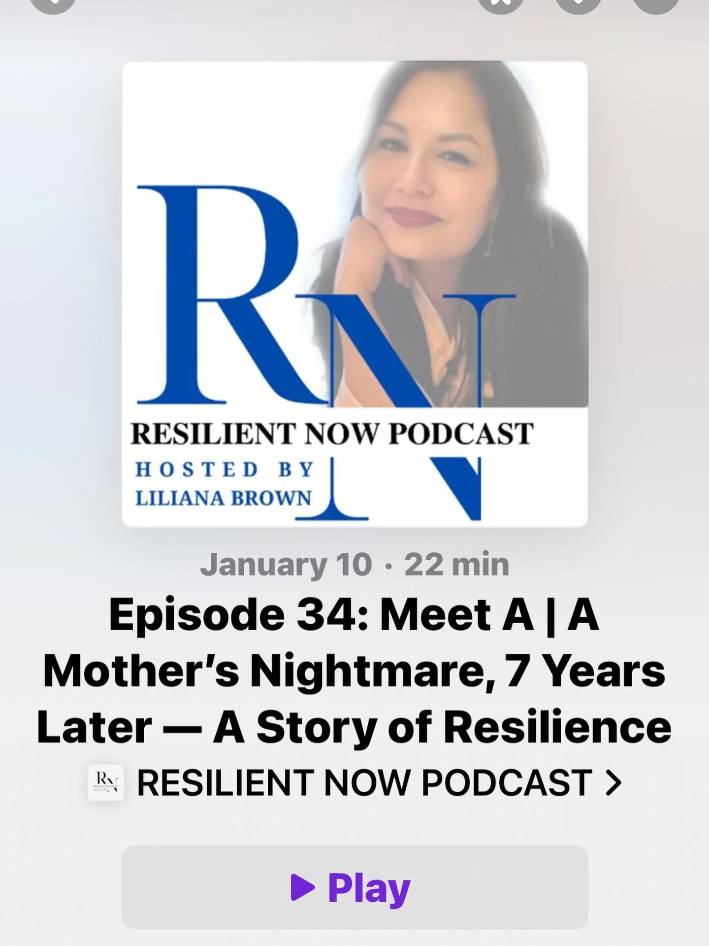 Episode 34: Meet A | A Mother&rsquo;s Nightmare, 7 Years Later &mdash; A Story of Resilience  Episode 34: Meet A | A Mother&rsquo;s Nightmare &mdash; 7 Years Later, A Resilient Story

In this deeply moving and intimate episode of the Resilient Now Po