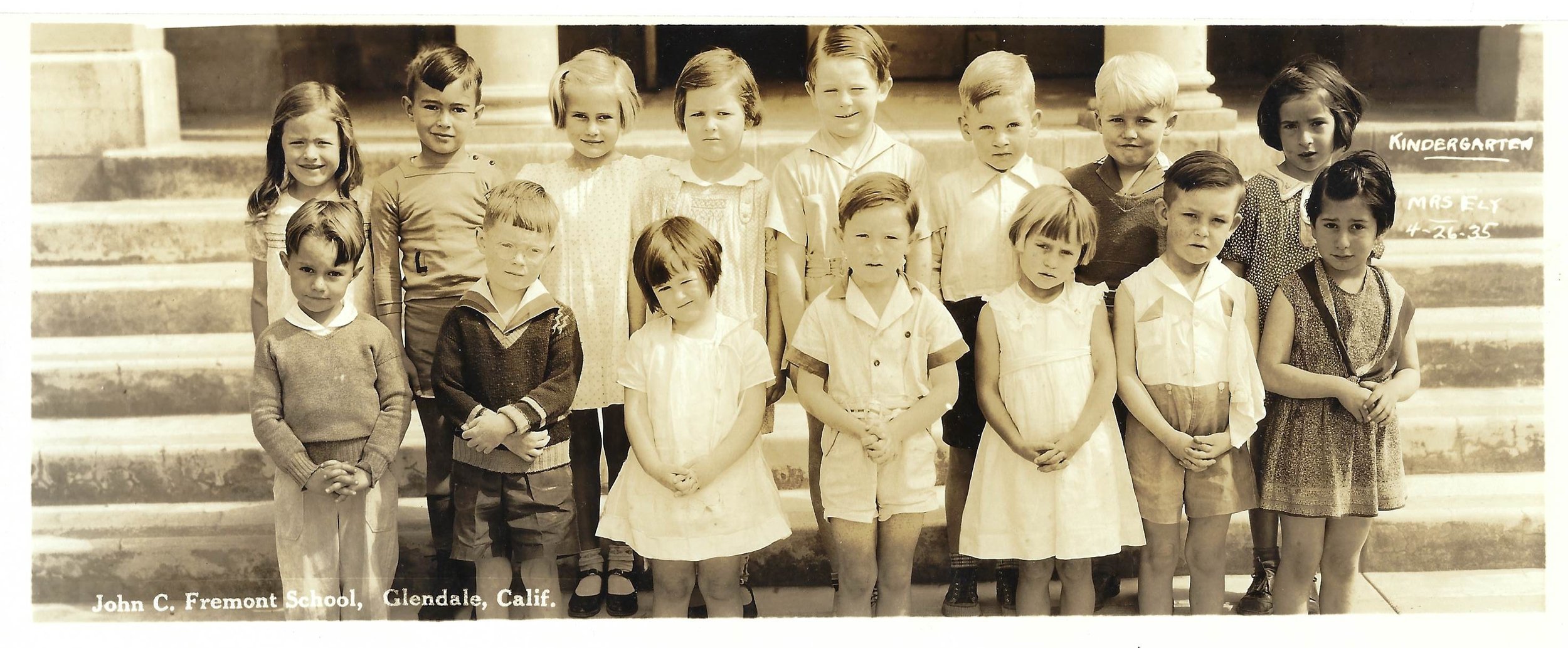 4.26.1935, Mrs. Ely's Kindergarten Class