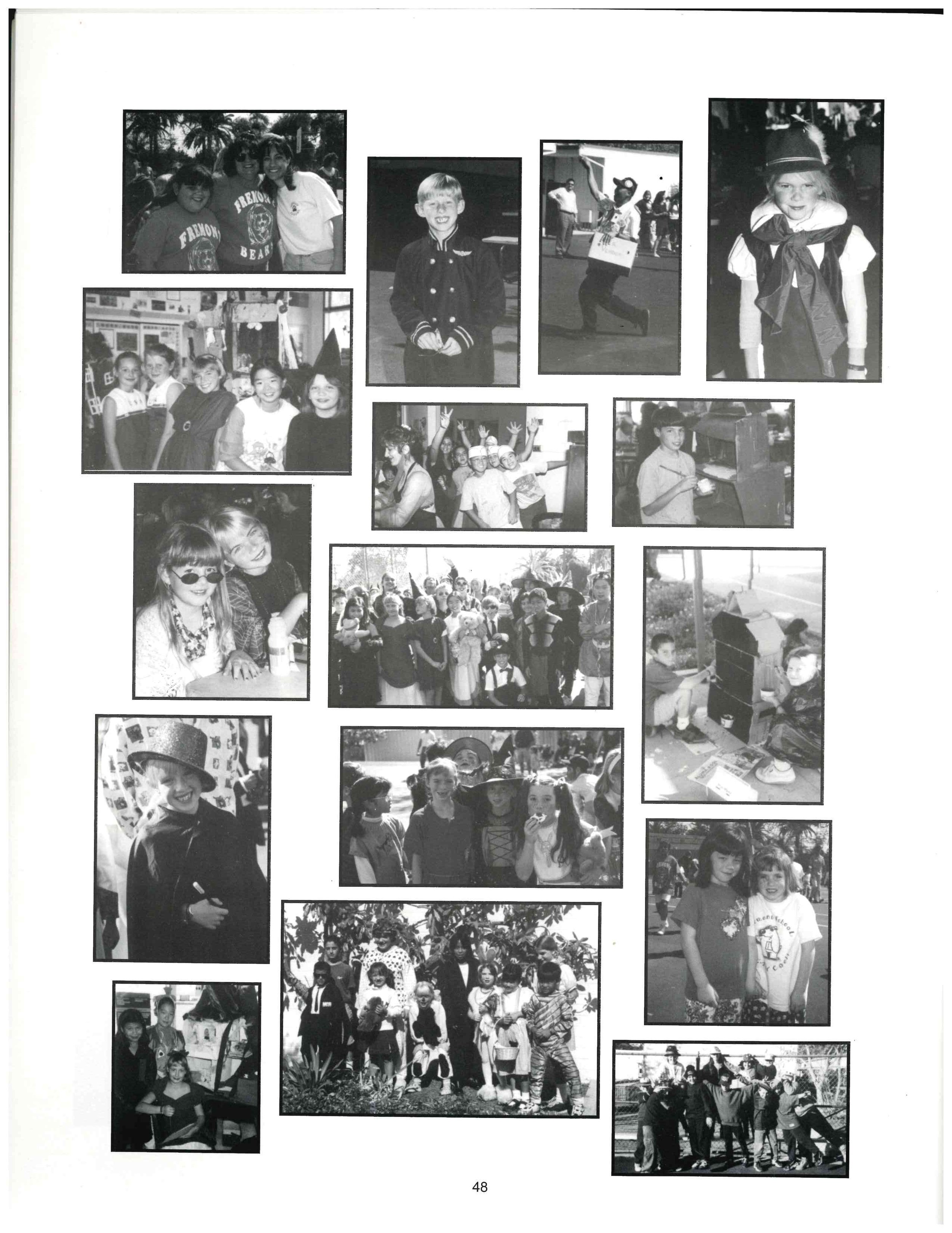 Fremont Elementary Yearbook, circa 1997-1998, courtesy of Tyler Longpre.