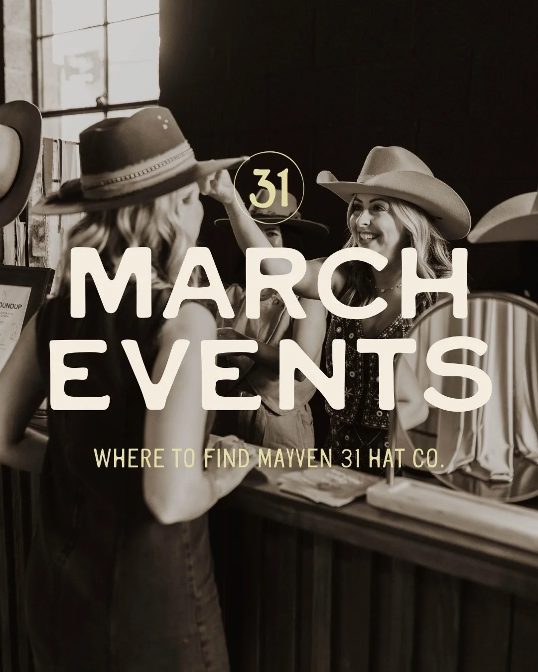 The Mayven 31 Hat Co hat bar is hitting the road &amp; popping up around Kansas City allll month long 🤠 Come design a hat that&rsquo;s completely your own. Swipe for dates + locations! ✨ 

#kansascity #countryclubplaza #thingstodokc #sipandshop #lov