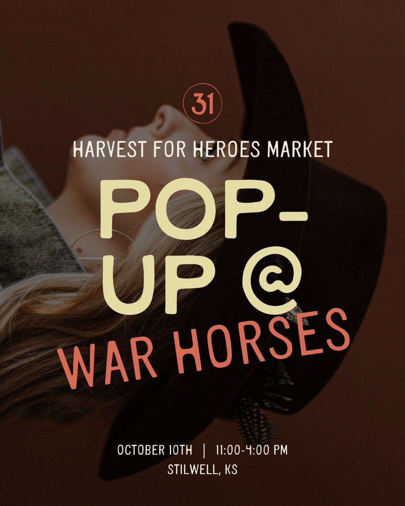 Mark your calendars! Mayven is popping up at @wh4vets October 10th! 🤠

A portion of every purchase benefits War Horses for Veterans - supporting veterans, active military &amp; first responders through the healing power of horses. 🤍 See you there!