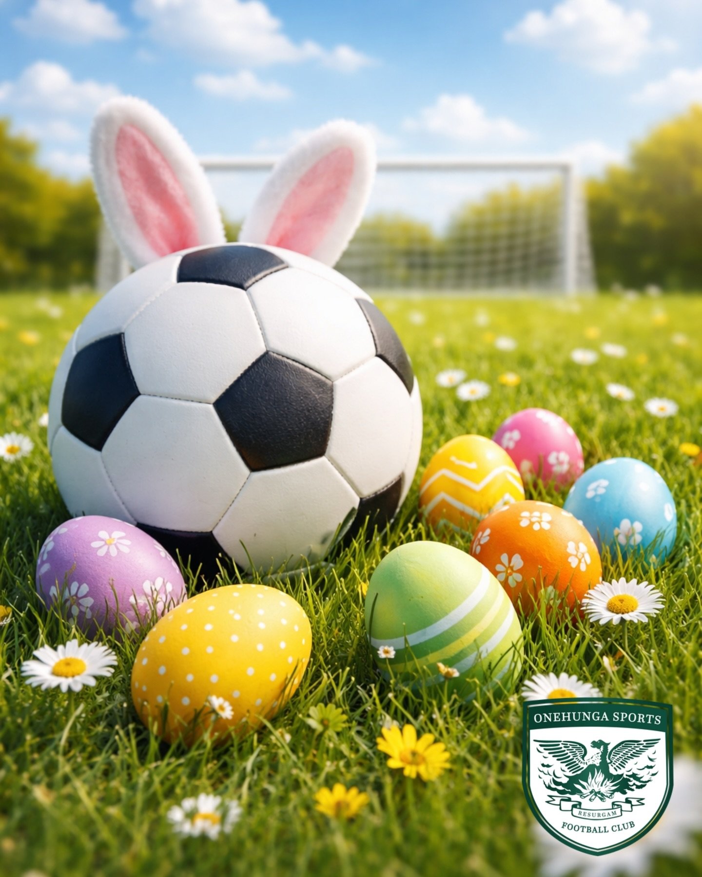 Happy Easter from Onehunga Sports FC! 🐣⚽ 

Wishing all of our club members, families, and the wider NZ football community a safe and enjoyable Easter weekend 🇳🇿

If you&rsquo;re lacing up the boots this weekend &mdash; best of luck out there, repr