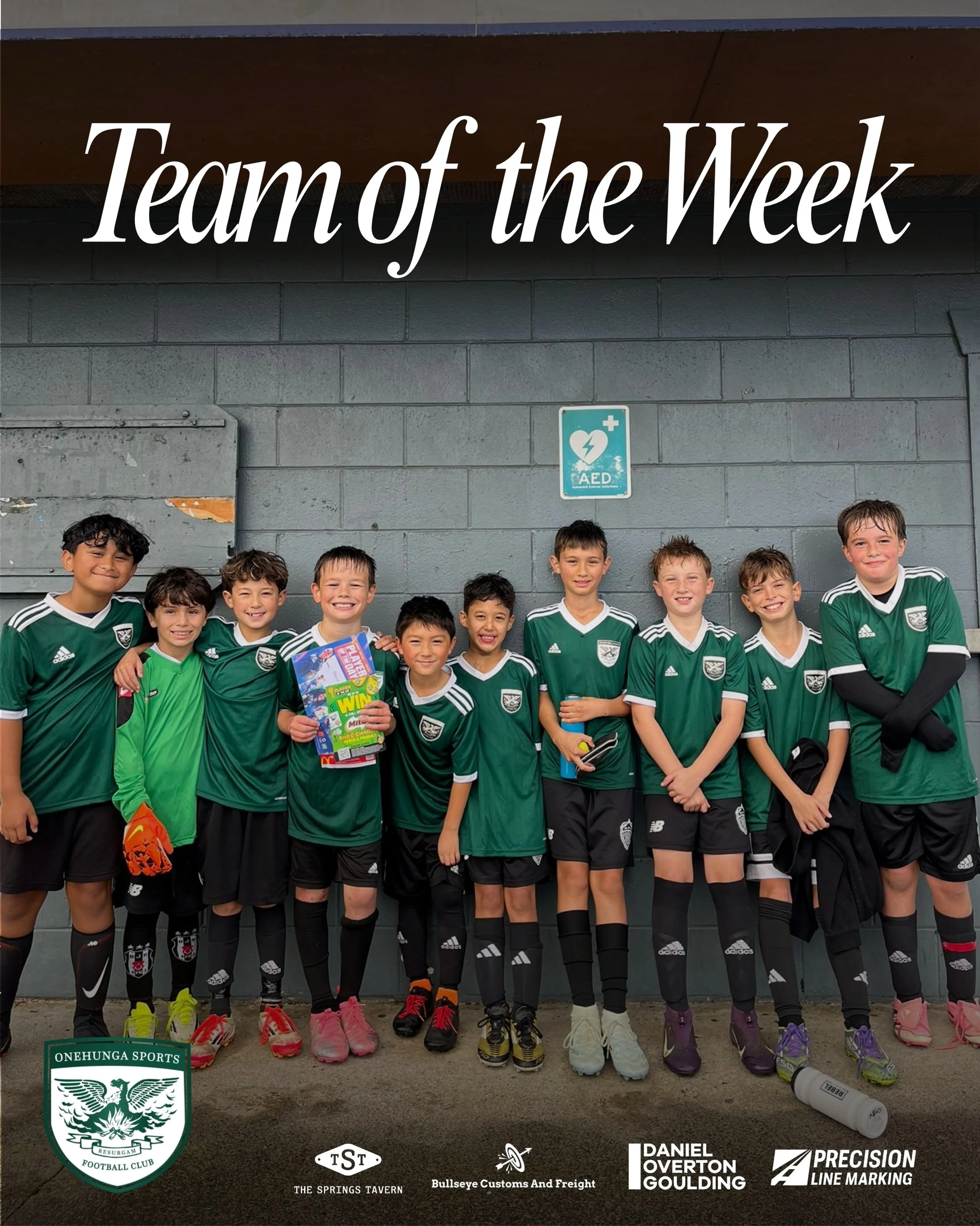 TEAM OF THE WEEK | U10 GREEN

Congrats to u10 green who are this weeks team of the week! 

Despite the final score not going their way, this superstar team played with passion and spirit throughout the game. A great reflection of The Onehunga Way! 

