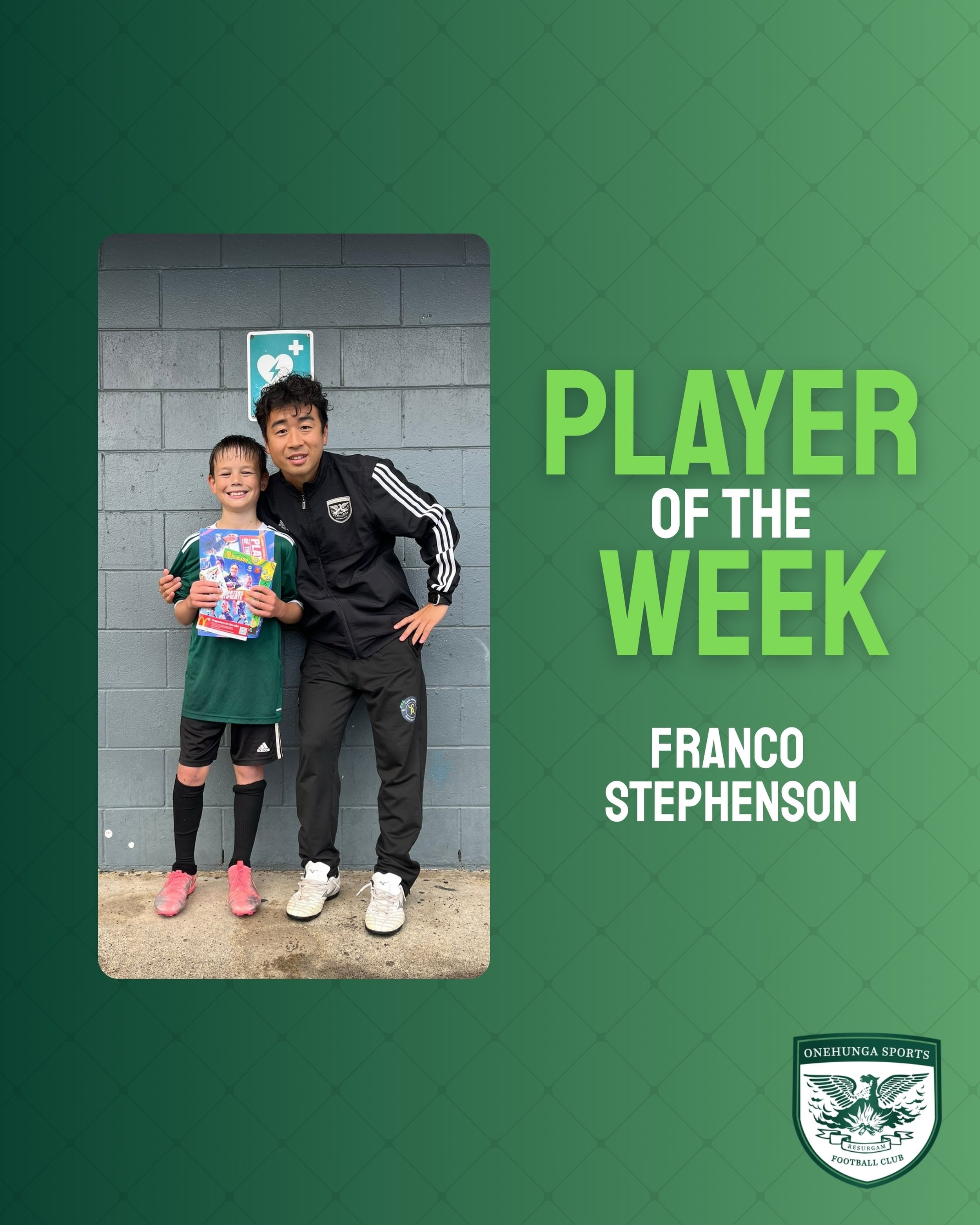 PLAYER OF THE WEEK | FRANCO STEPHENSON

Congrats to junior player of the week Franco who performed admirably for our u10 green team against Fencibles on Saturday. Despite the teams loss, Franco showed great skills, determination and leadership throug