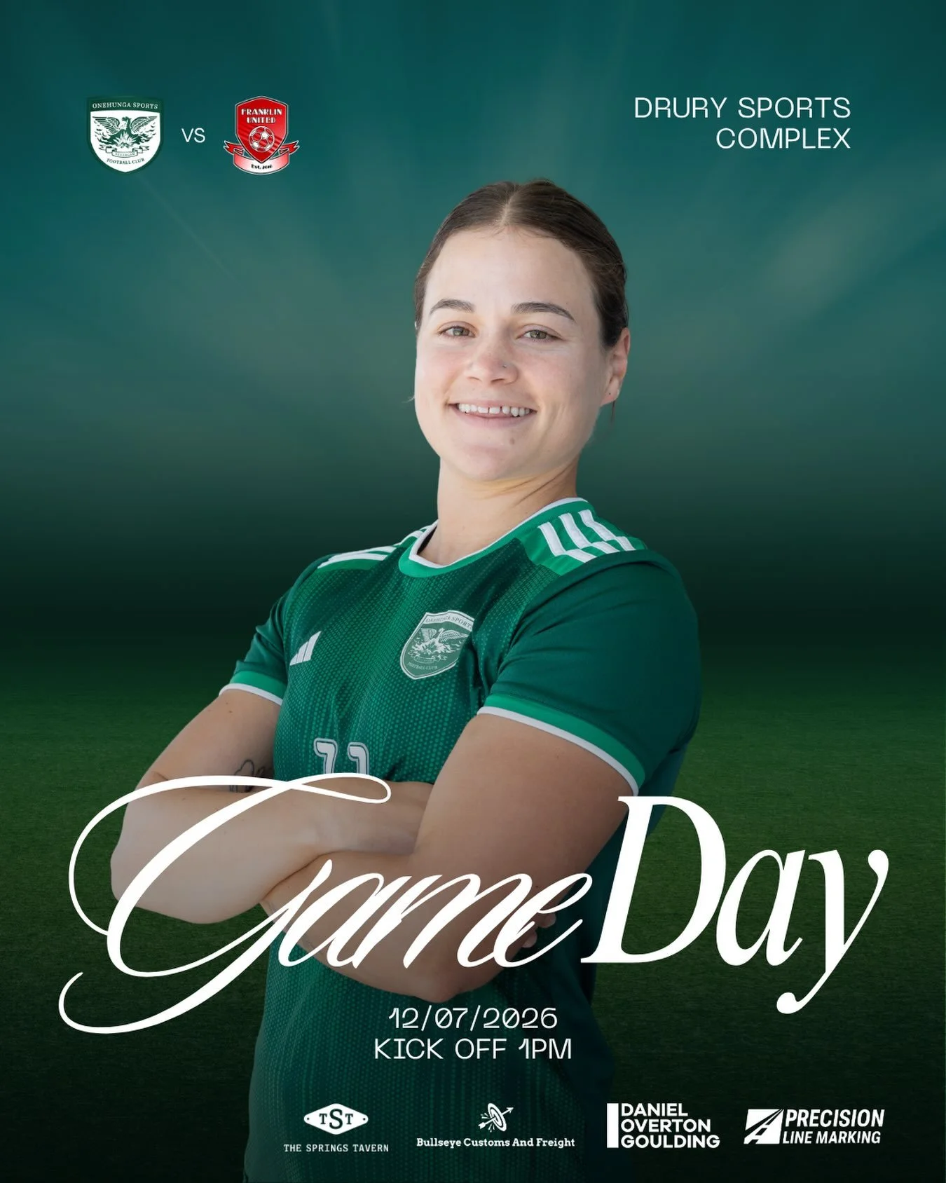 WOMEN&rsquo;S CHAMPS | NEXT MATCH

Another game on the road for this weekends fixture! We look to take on 2nd Place Franklin in Drury.  If you&rsquo;re around this Matariki weekend, come support the girls! 💚🖤