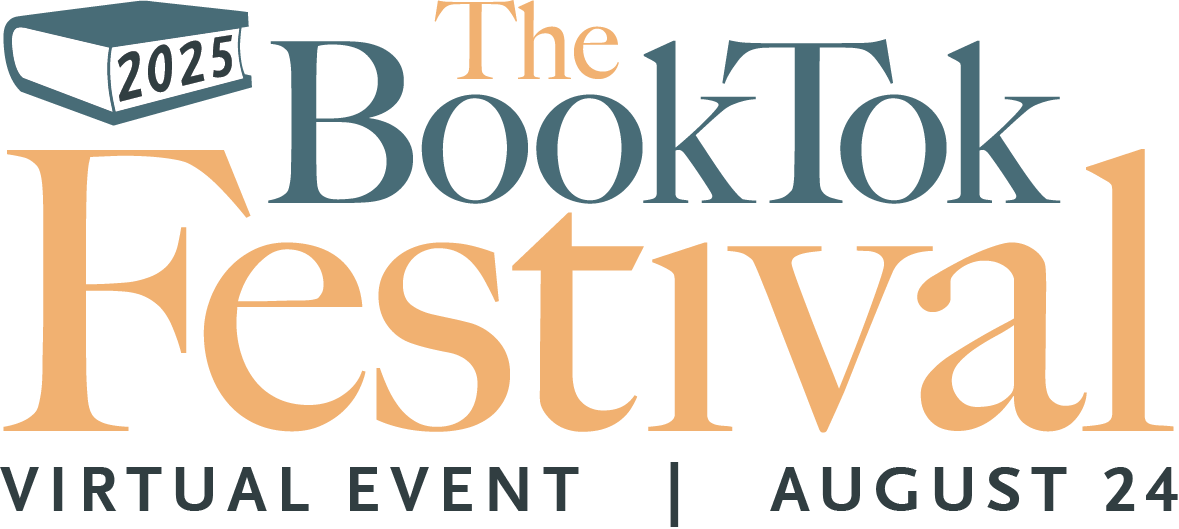 2025 BookTok Festival logo, virtual event on August 24.