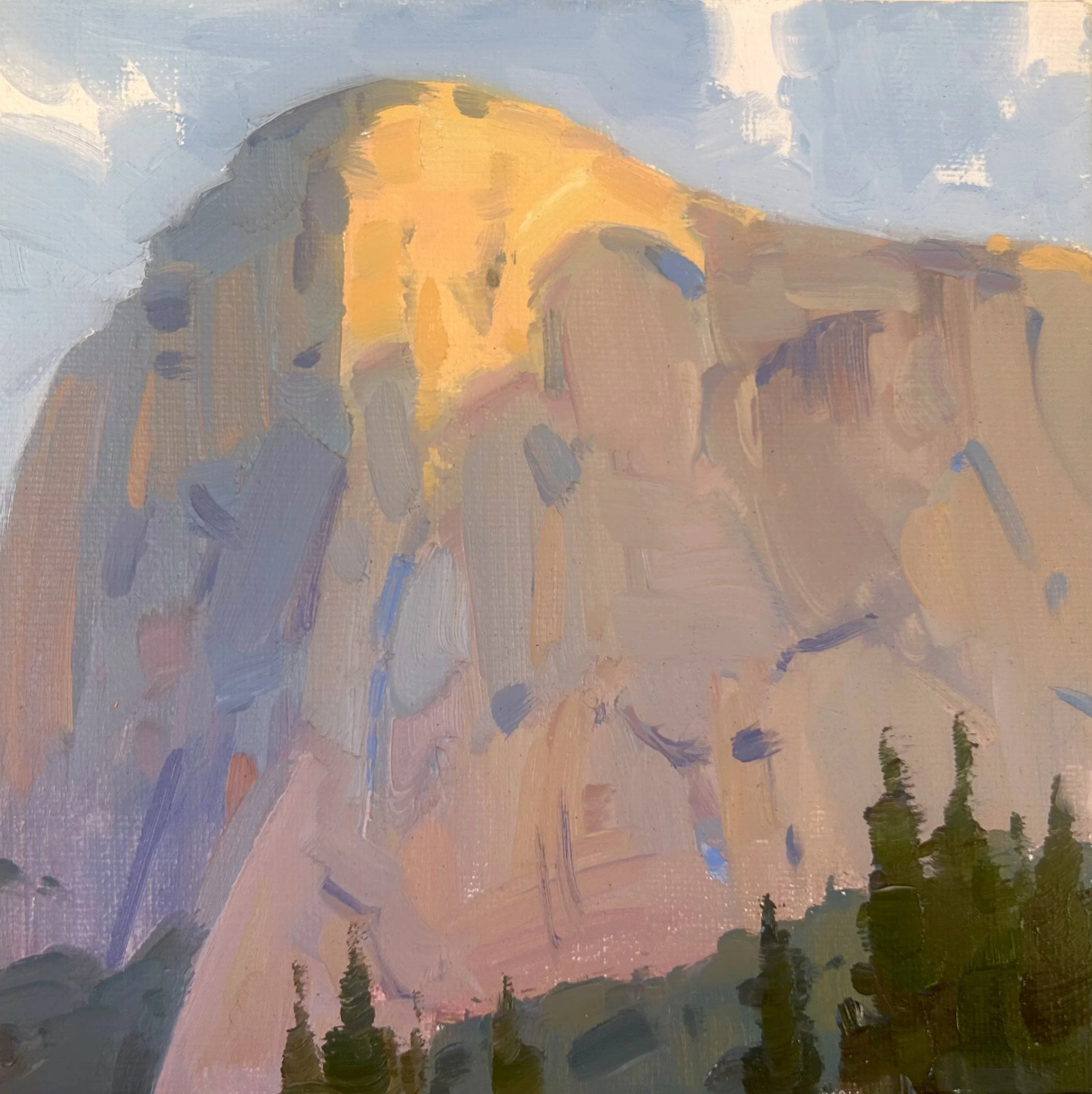 First Light on Dawn Wall | 6 x 6 | Yosemite Mini Series