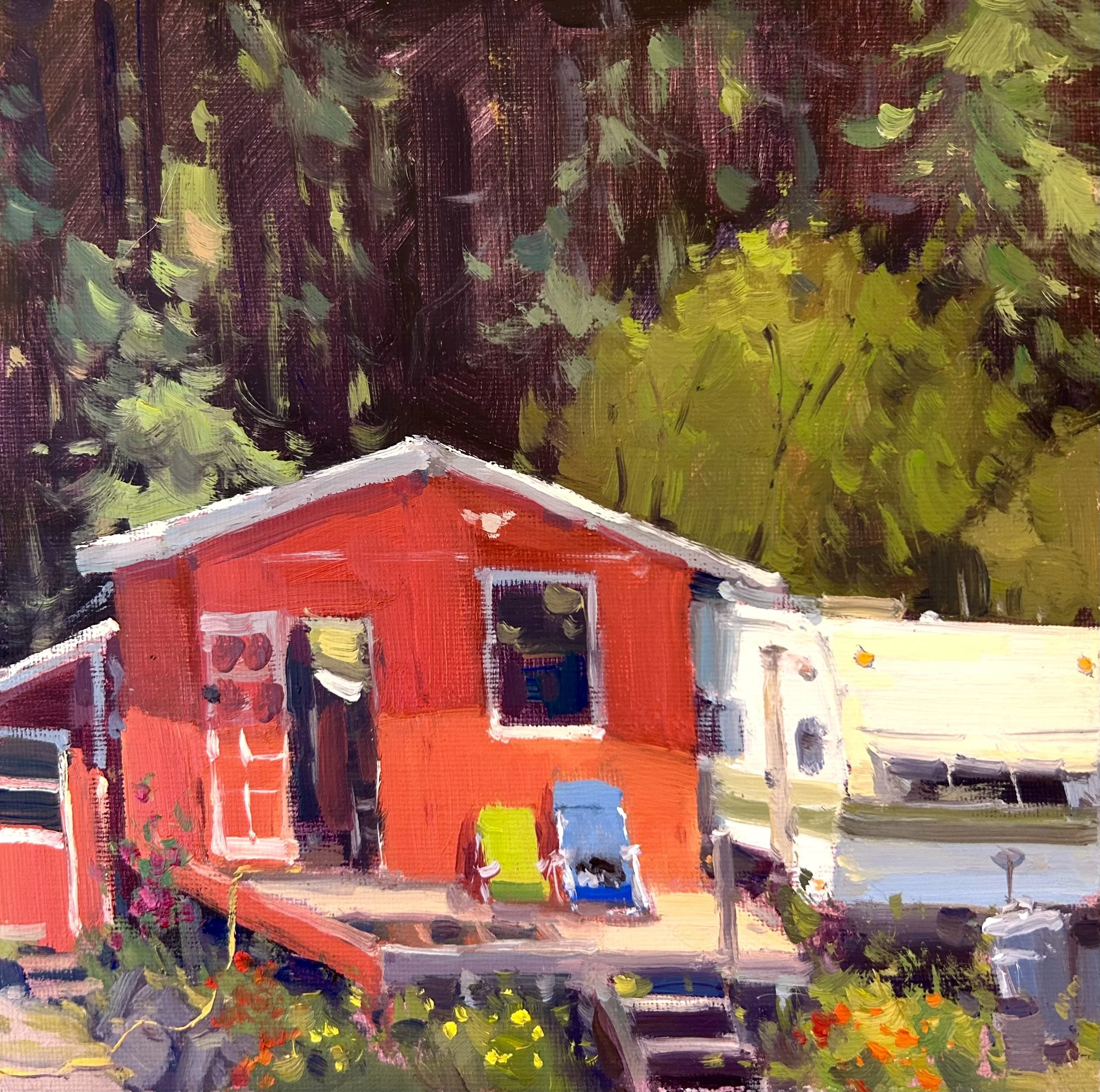 Home Amongst the Big Sur Redwoods (8x8)