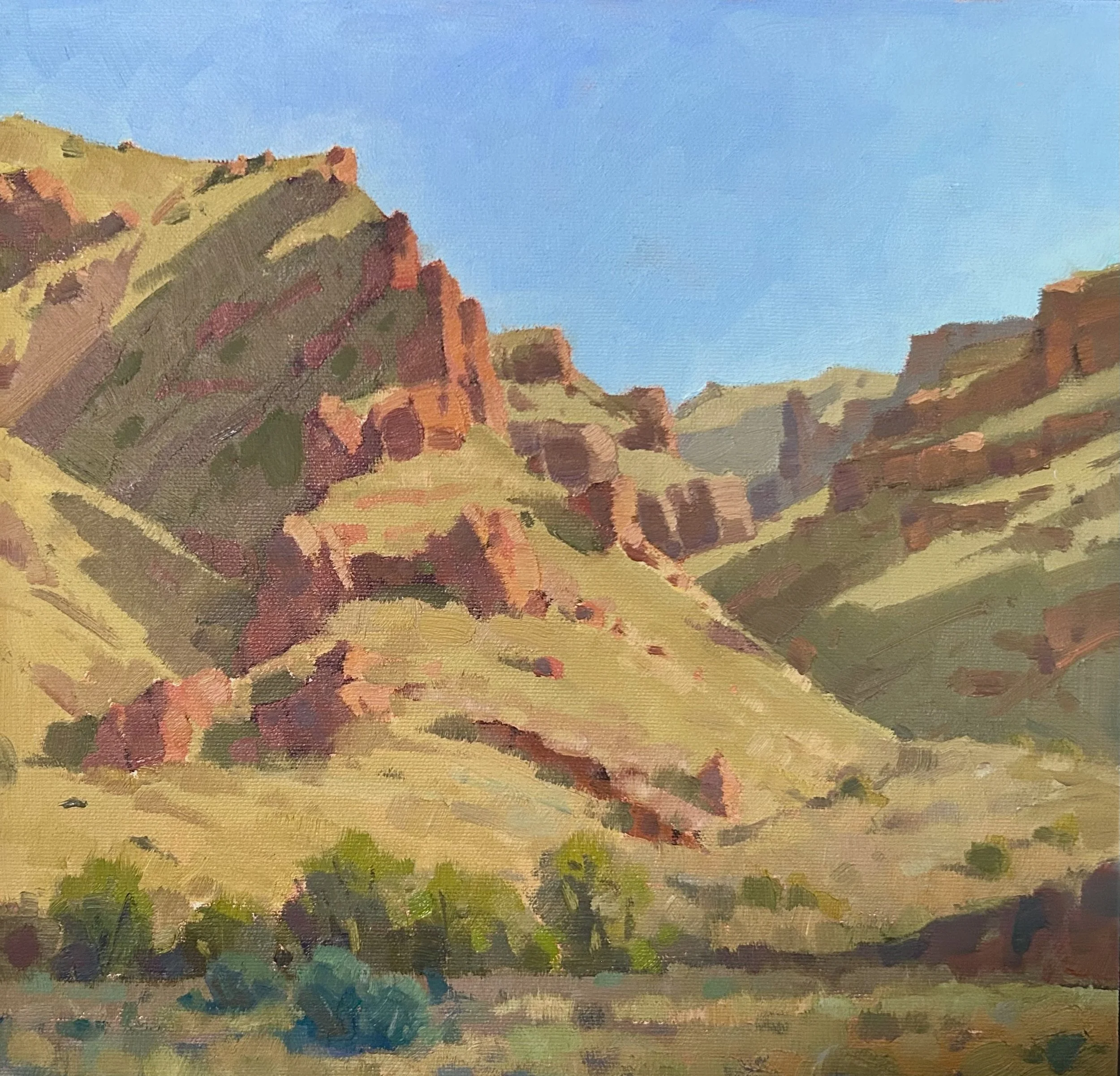 Owyhee Greens and Reds (12x12)