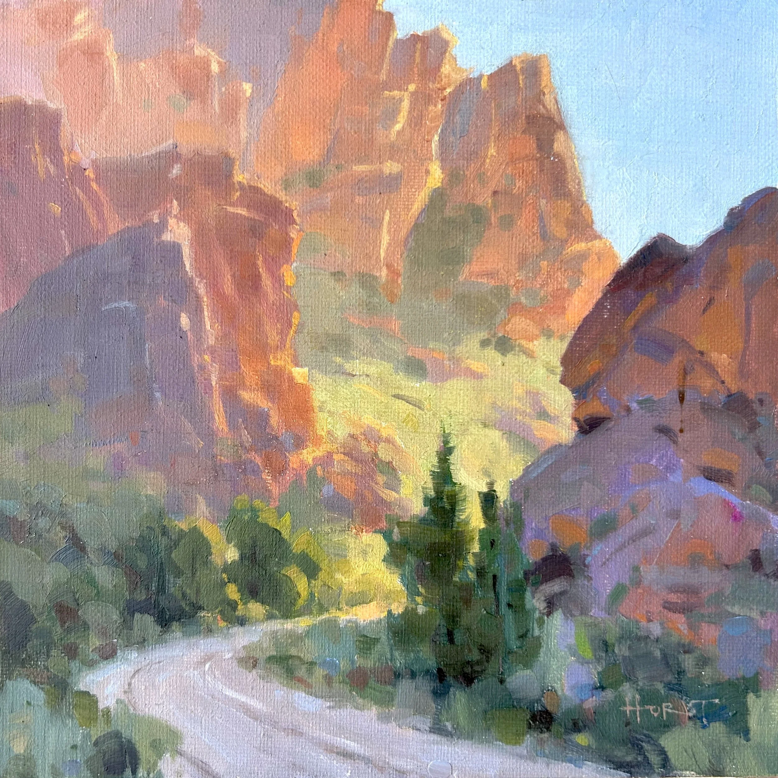 Morning Sun in Leslie Gulch | 8 x 8