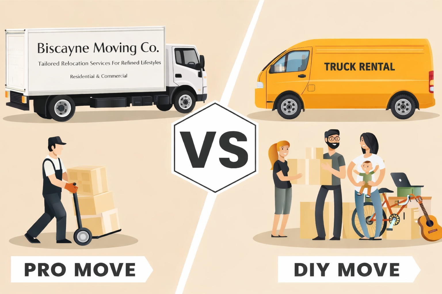 Should You Hire Movers or Do It Yourself? A Complete Guide for Miami Residents (2026)
