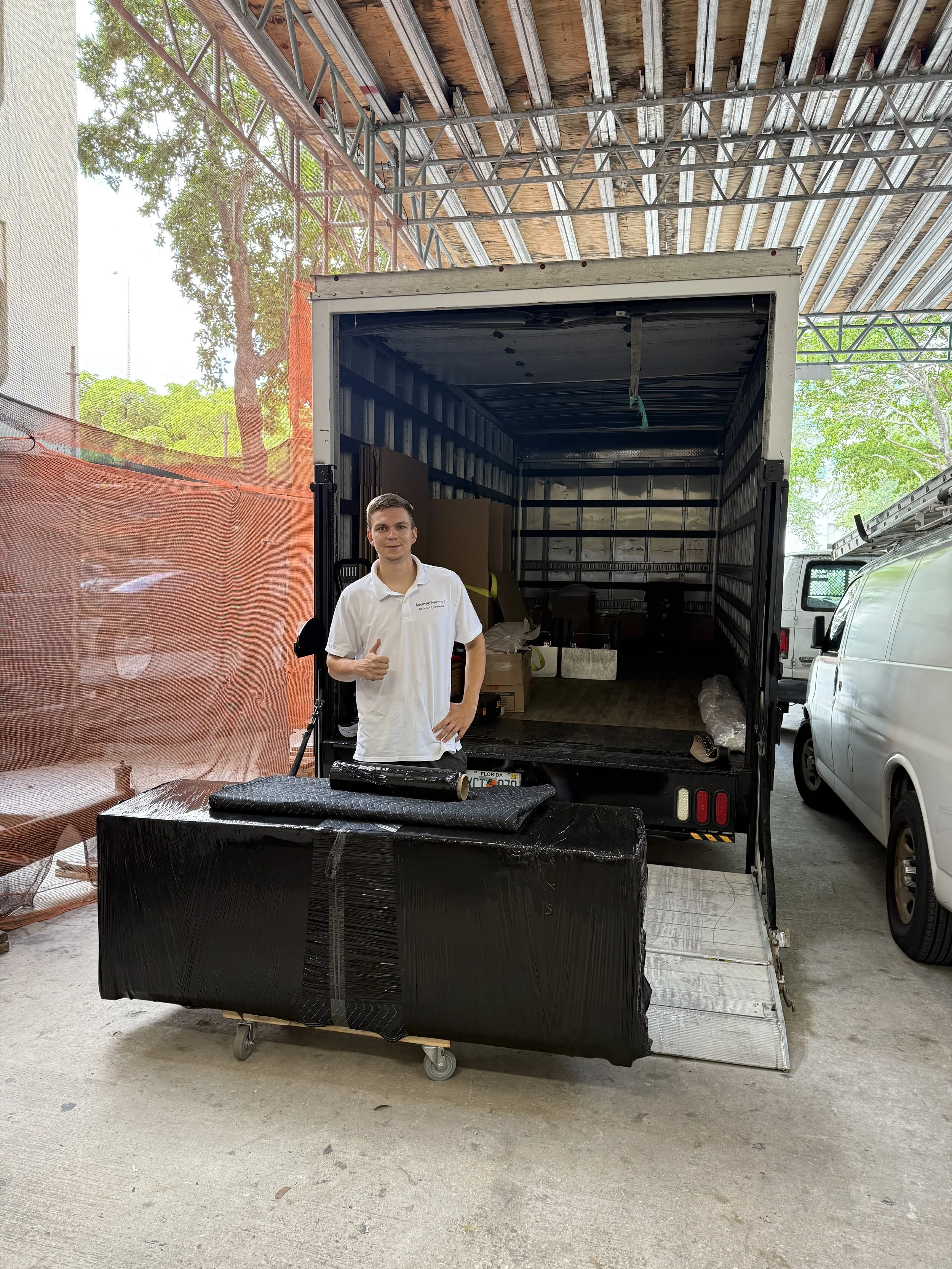 biscayne moving co. movers during a local condo move in Aventura